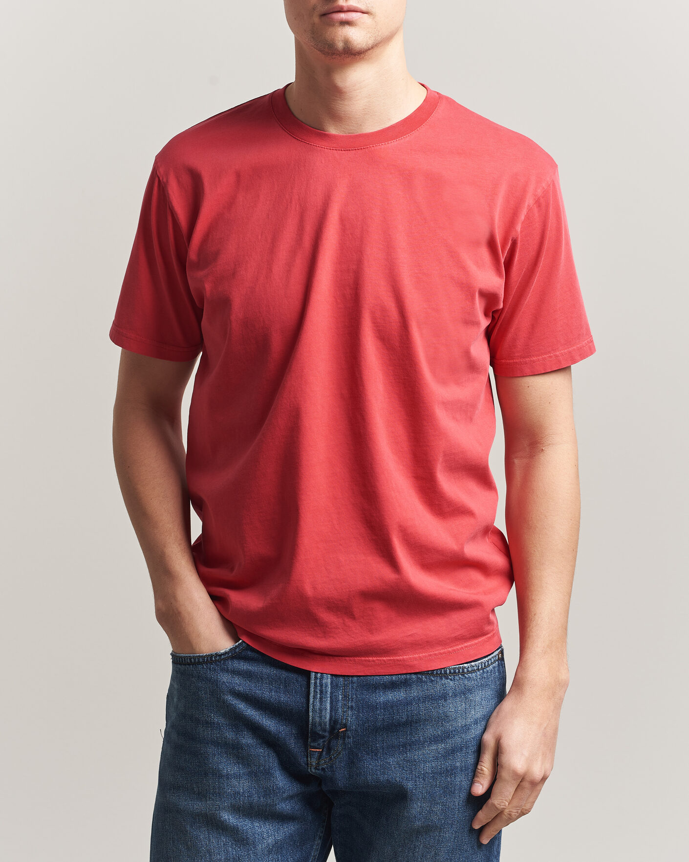 Homme | T-shirts | Colorful Standard | Classic Organic T-Shirt Faded Red