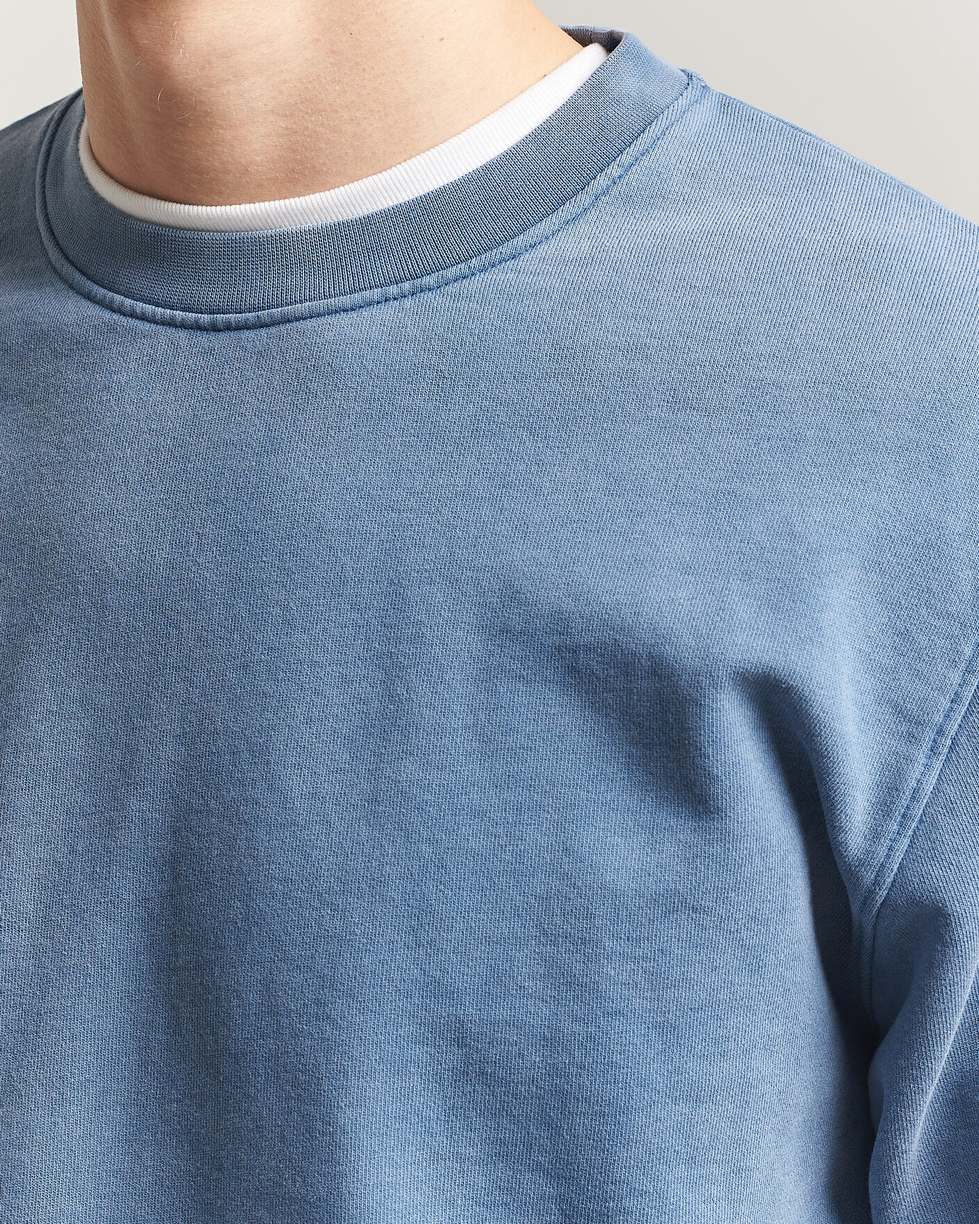 Homme | Pulls Et Tricots | Colorful Standard | Classic Organic Crew Neck Sweat Faded Indigo