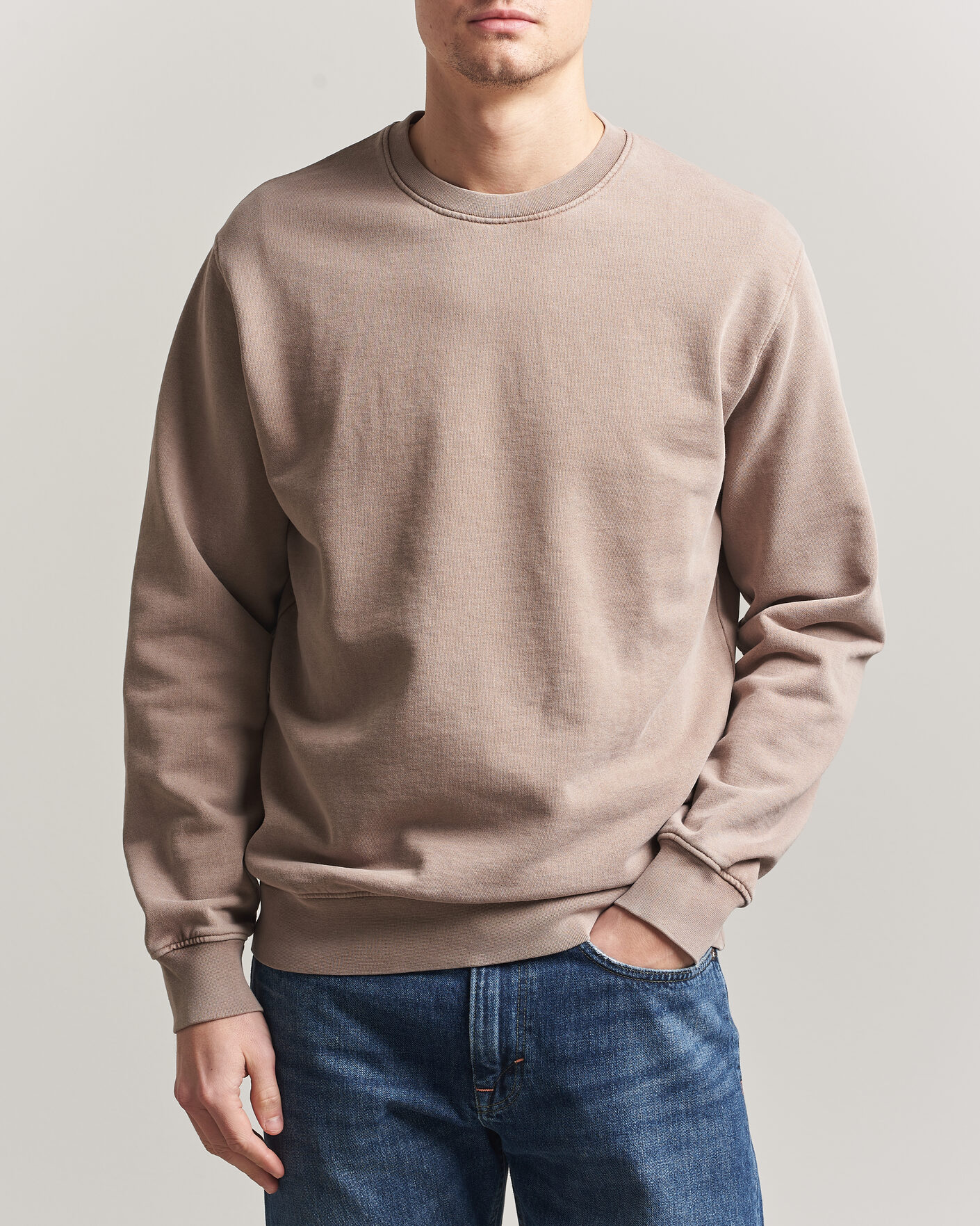 Homme | Pulls Et Tricots | Colorful Standard | Classic Organic Crew Neck Sweat Faded Khaki