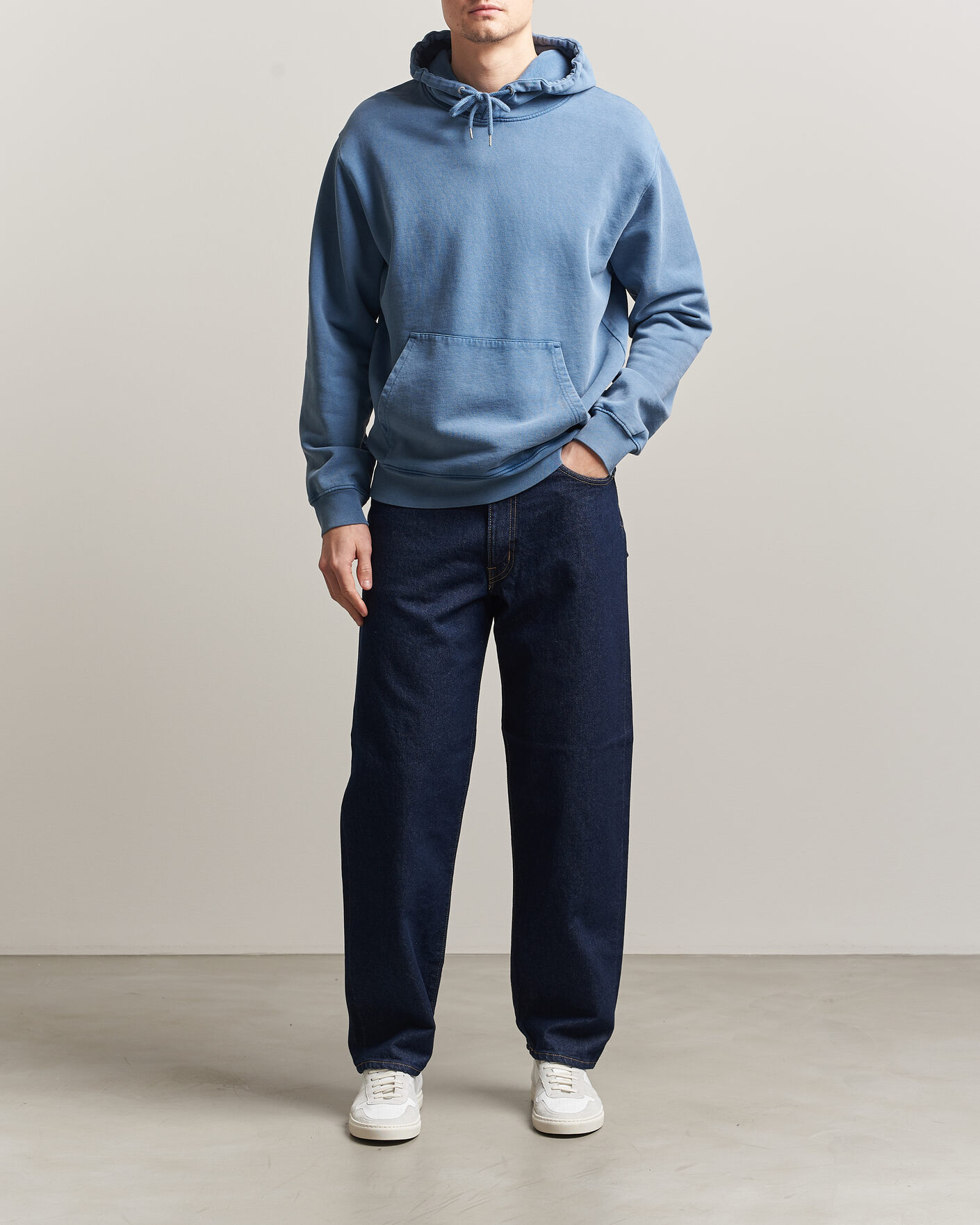 Homme | Pulls Et Tricots | Colorful Standard | Classic Organic Hood Faded Indigo