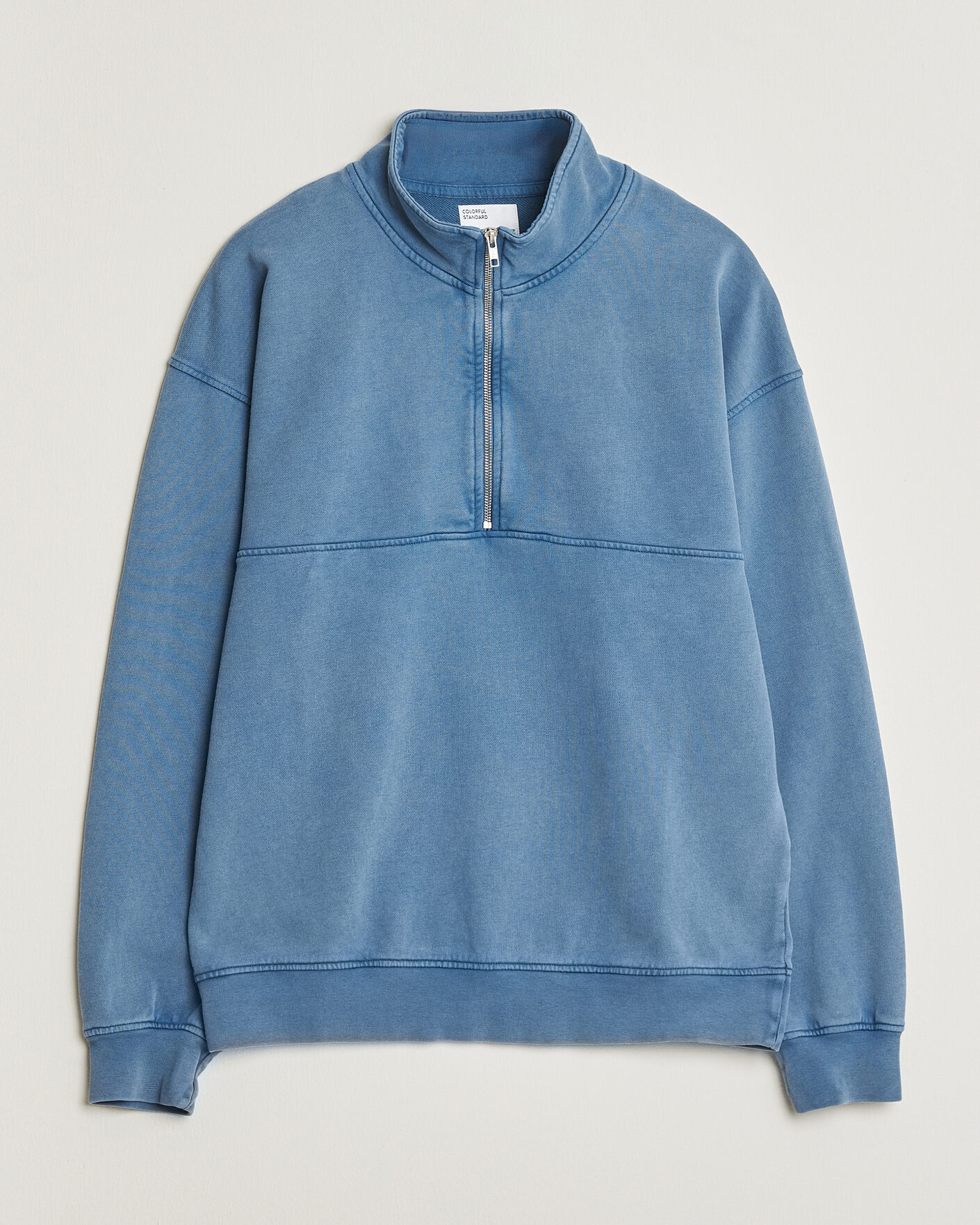 Homme | Pulls Et Tricots | Colorful Standard | Classic Organic Half-Zip Faded Indigo