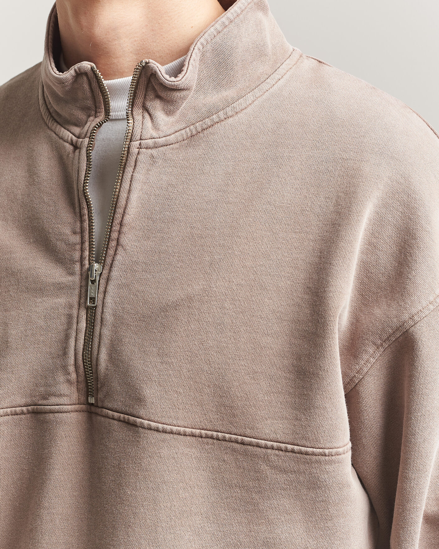 Homme | Pulls Et Tricots | Colorful Standard | Classic Organic Half-Zip Faded Khaki