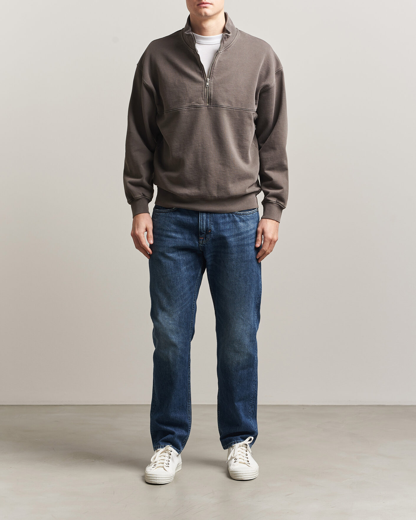 Homme | Pulls Et Tricots | Colorful Standard | Classic Organic Half-Zip Faded Mud