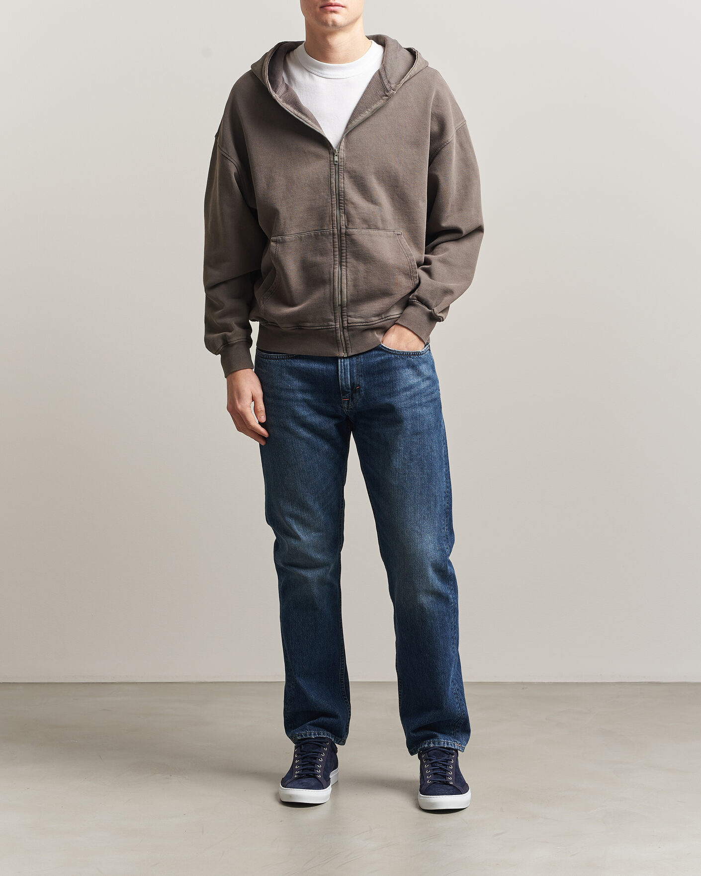 Homme | Pulls Et Tricots | Colorful Standard | Classic Organic Full Zip Hoodie Faded Mud