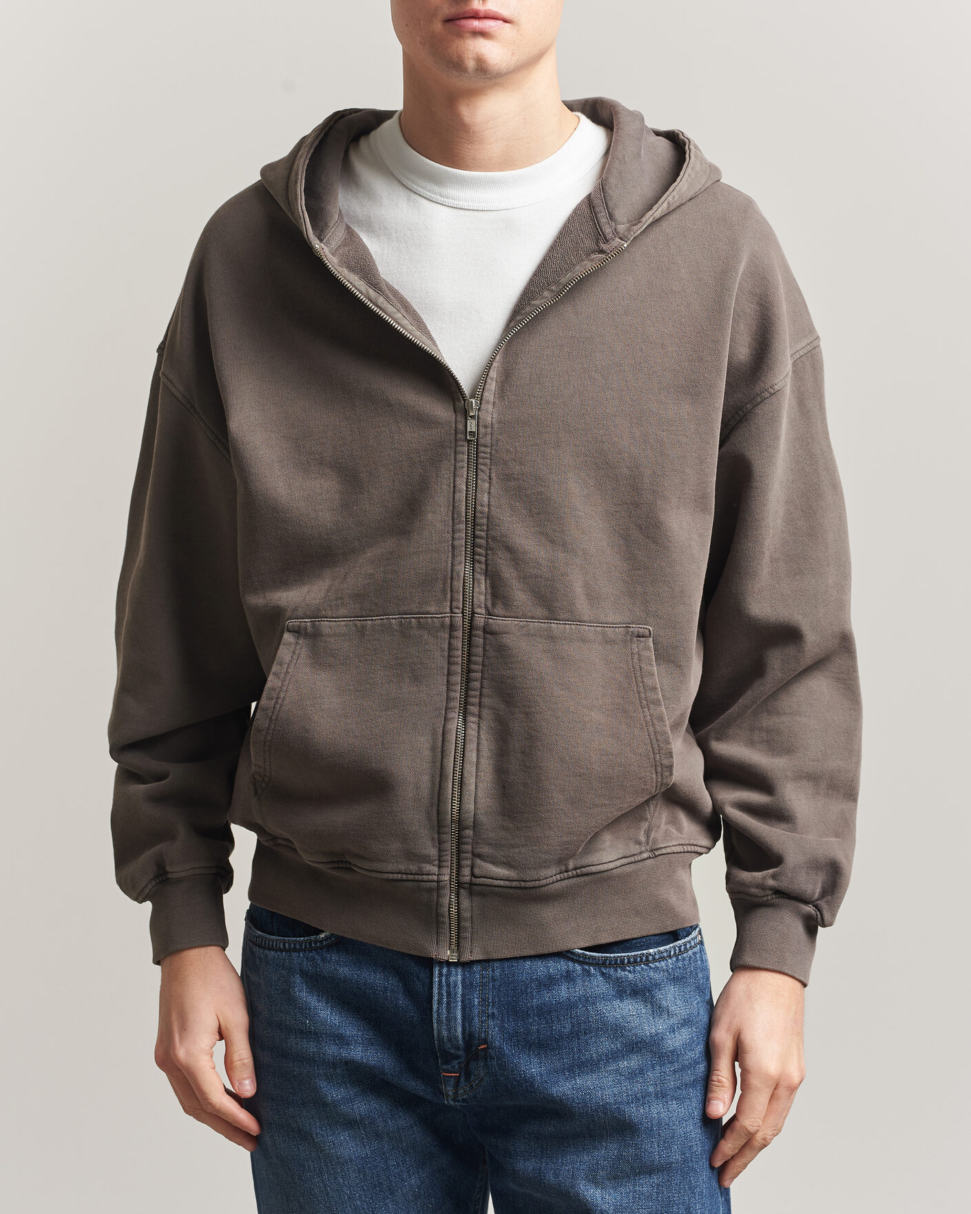 Homme | Pulls Et Tricots | Colorful Standard | Classic Organic Full Zip Hoodie Faded Mud