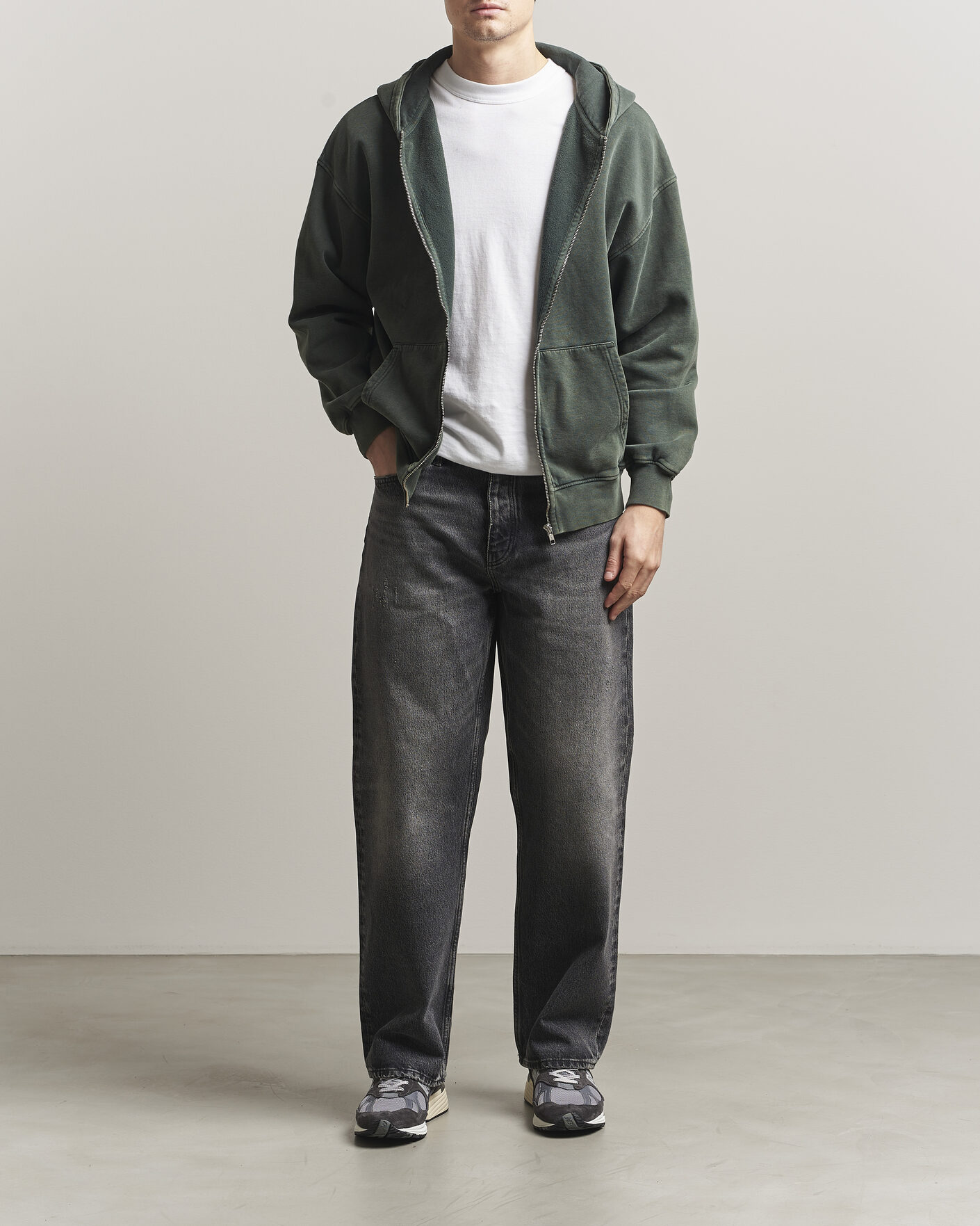 Homme | Pulls Et Tricots | Colorful Standard | Classic Organic Full Zip Hoodie Midnight Forest