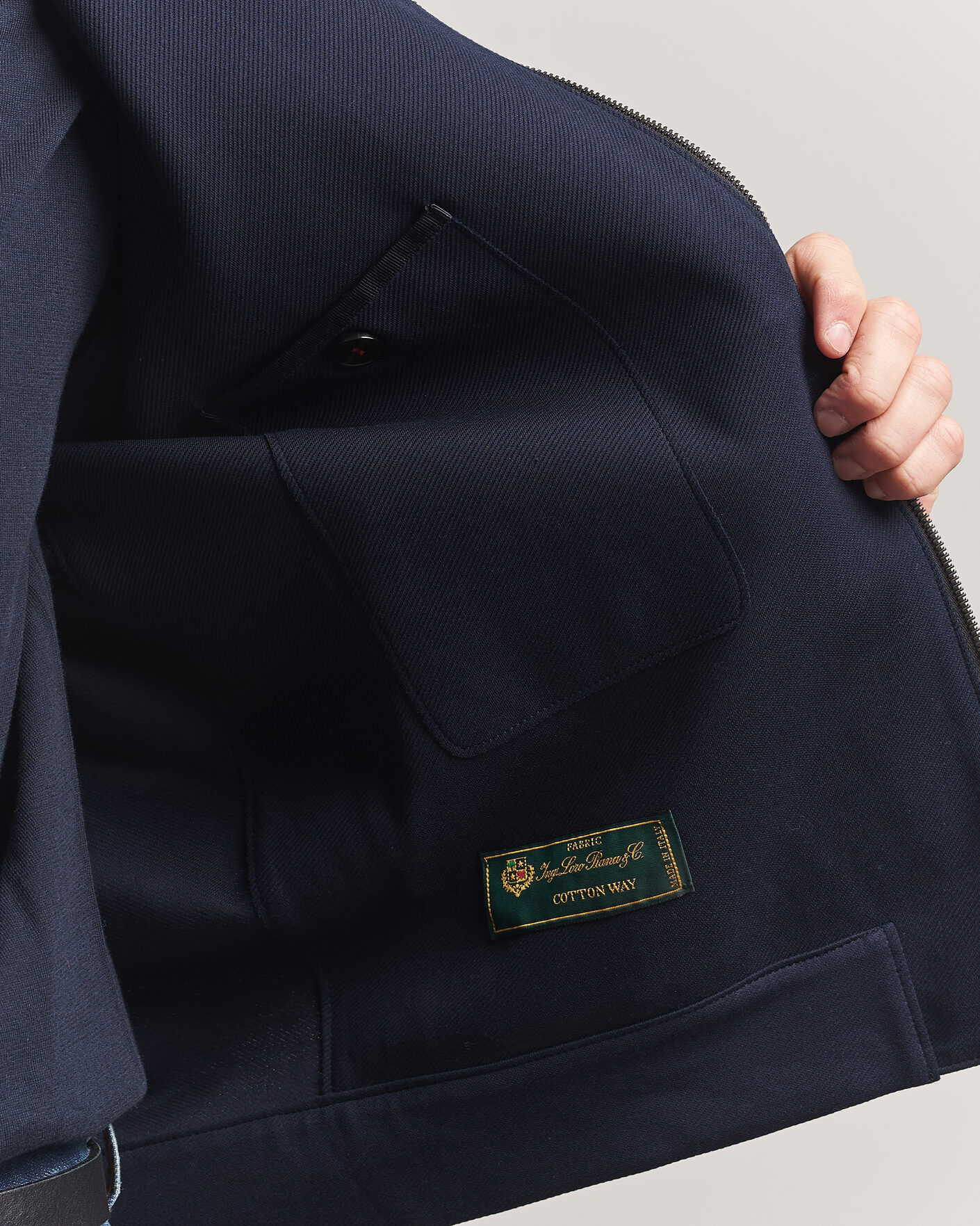 Homme | Manteaux Et Vestes | Harris Wharf London | Loro Piana Cavalry Twill Harrington Jacket Navy Blue
