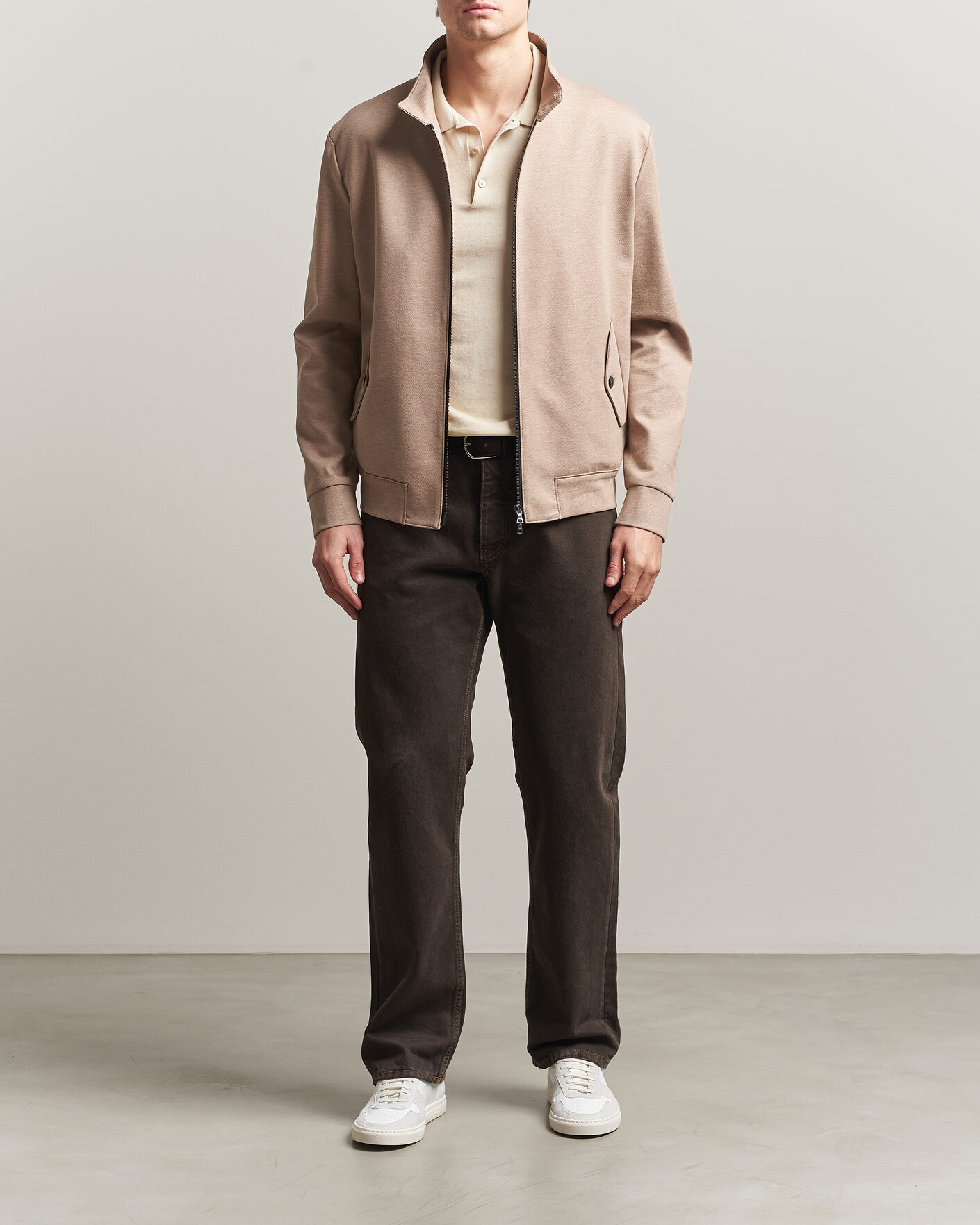 Homme | Manteaux Et Vestes | Harris Wharf London | Loro Piana Cavalry Twill Harrington Jacket Oat