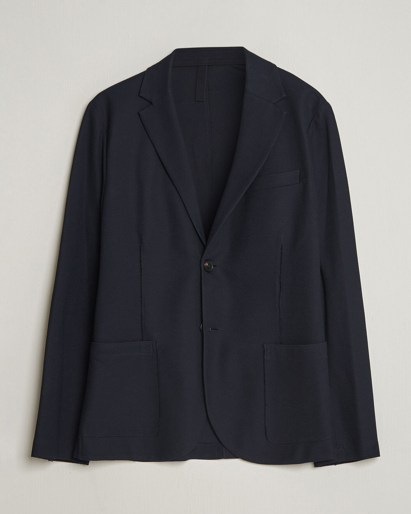 Homme | Blazers | Harris Wharf London | Loro Piana Honey Comb Blazer Navy Blue