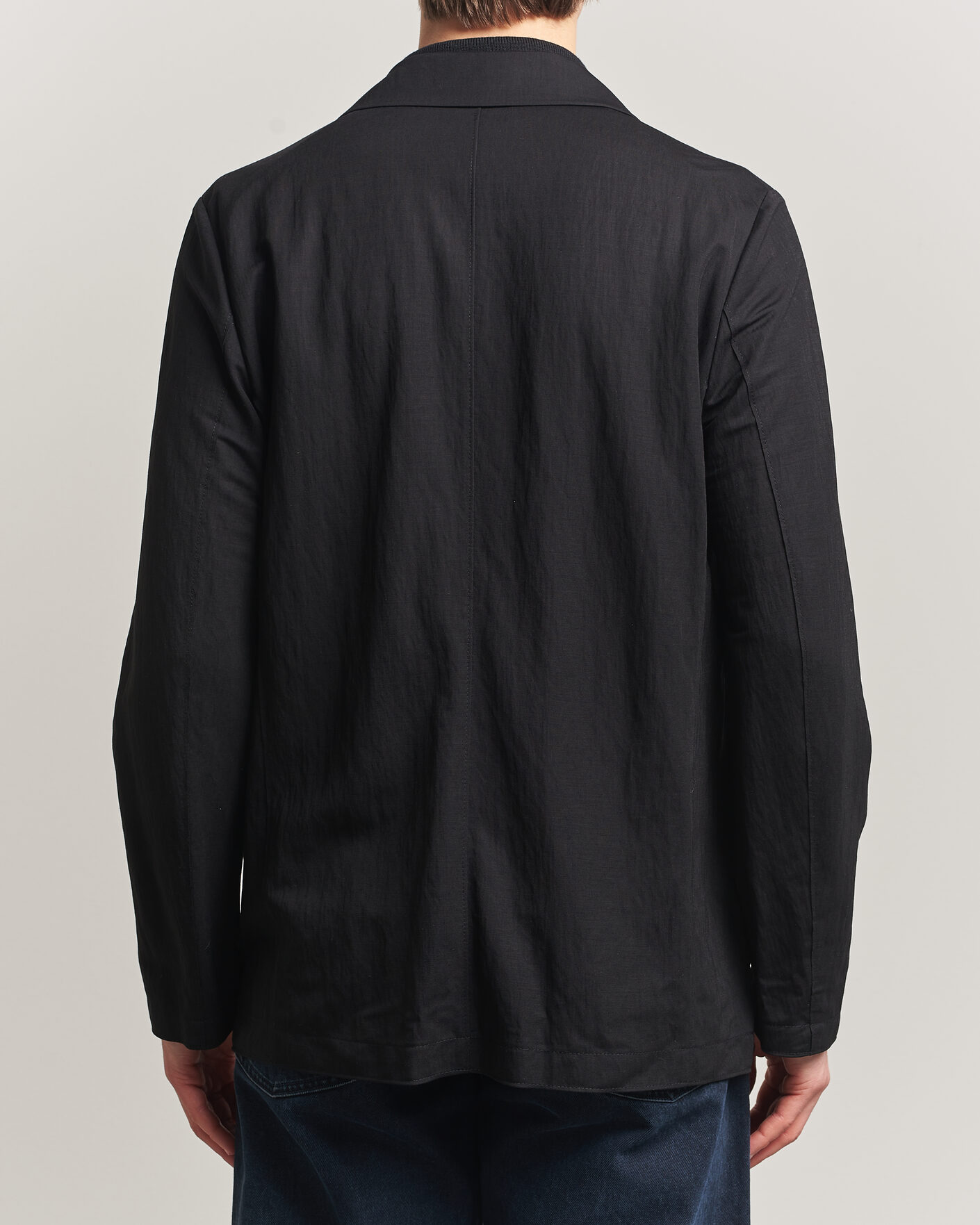 Homme | Blazers | Harris Wharf London | Rayon Travel Blazer Black