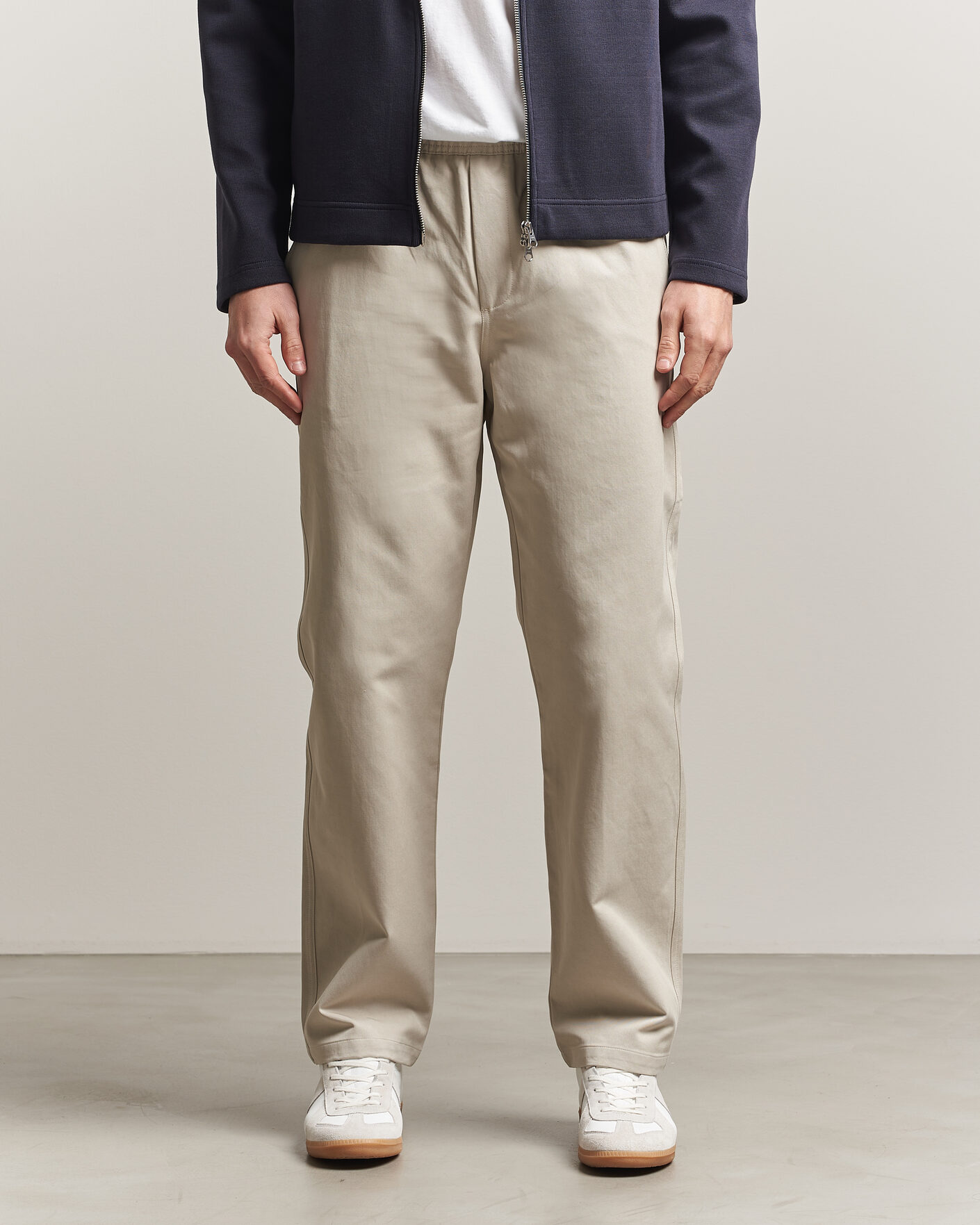 Homme | Pantalons | Samsøe Samsøe | Jabari Cotton Drawstring Trousers Moonstruck