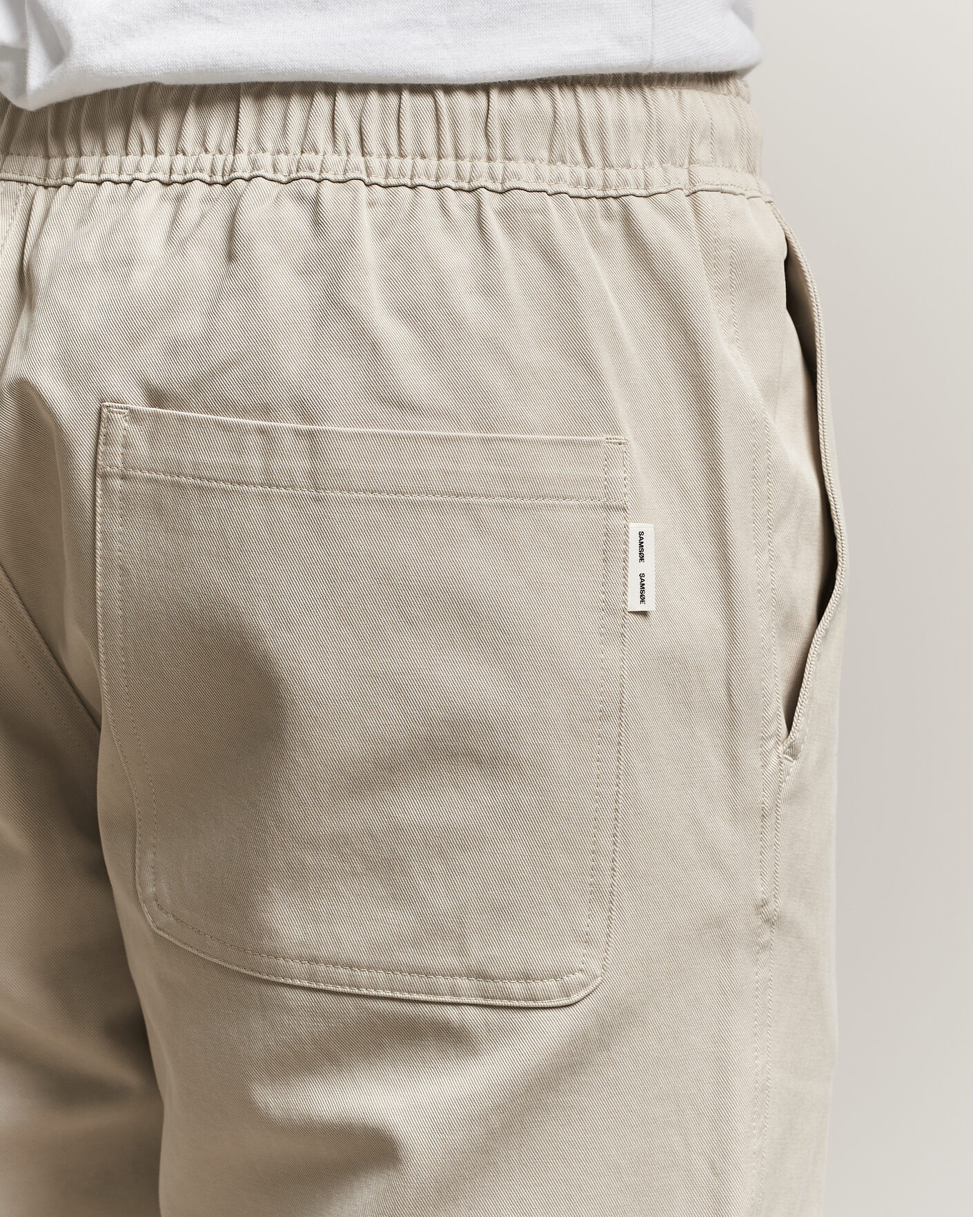 Homme | Pantalons | Samsøe Samsøe | Jabari Cotton Drawstring Trousers Moonstruck