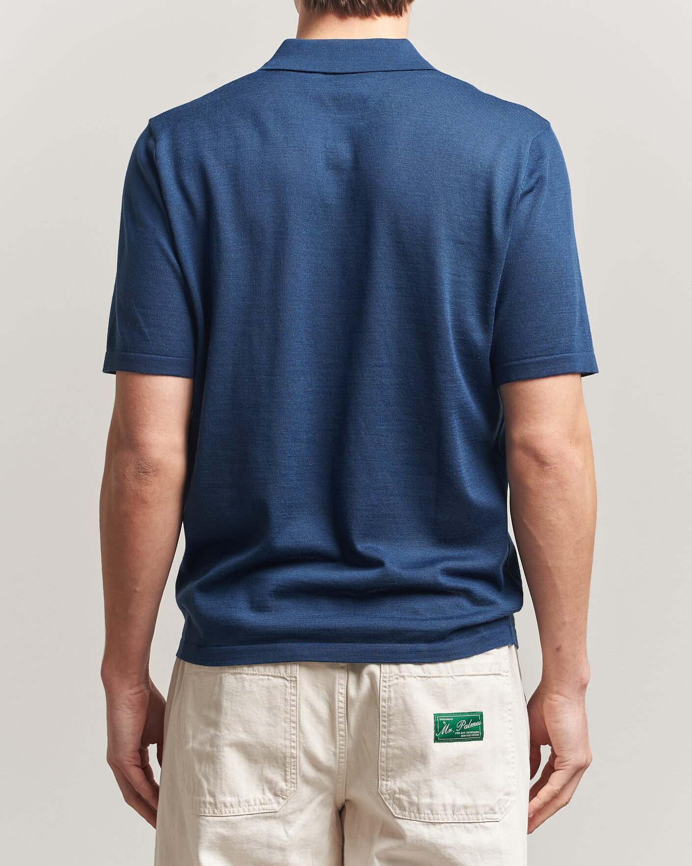 Homme | Polos | Samsøe Samsøe | Rowan Knitted Polo Insignia Blue