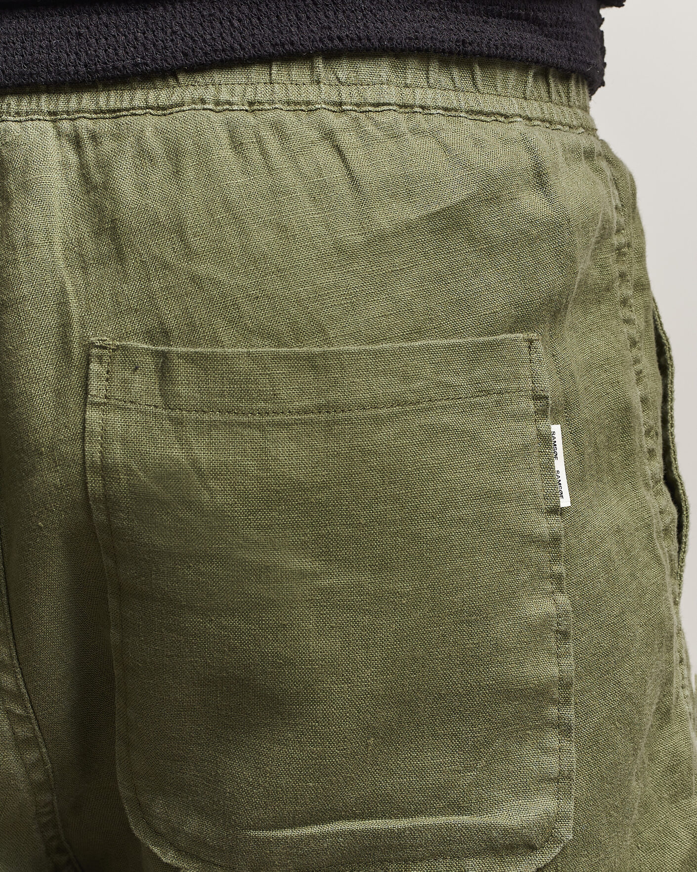 Homme | Shorts | Samsøe Samsøe | Jabari Linen Drawstring Shorts Burnt Olive