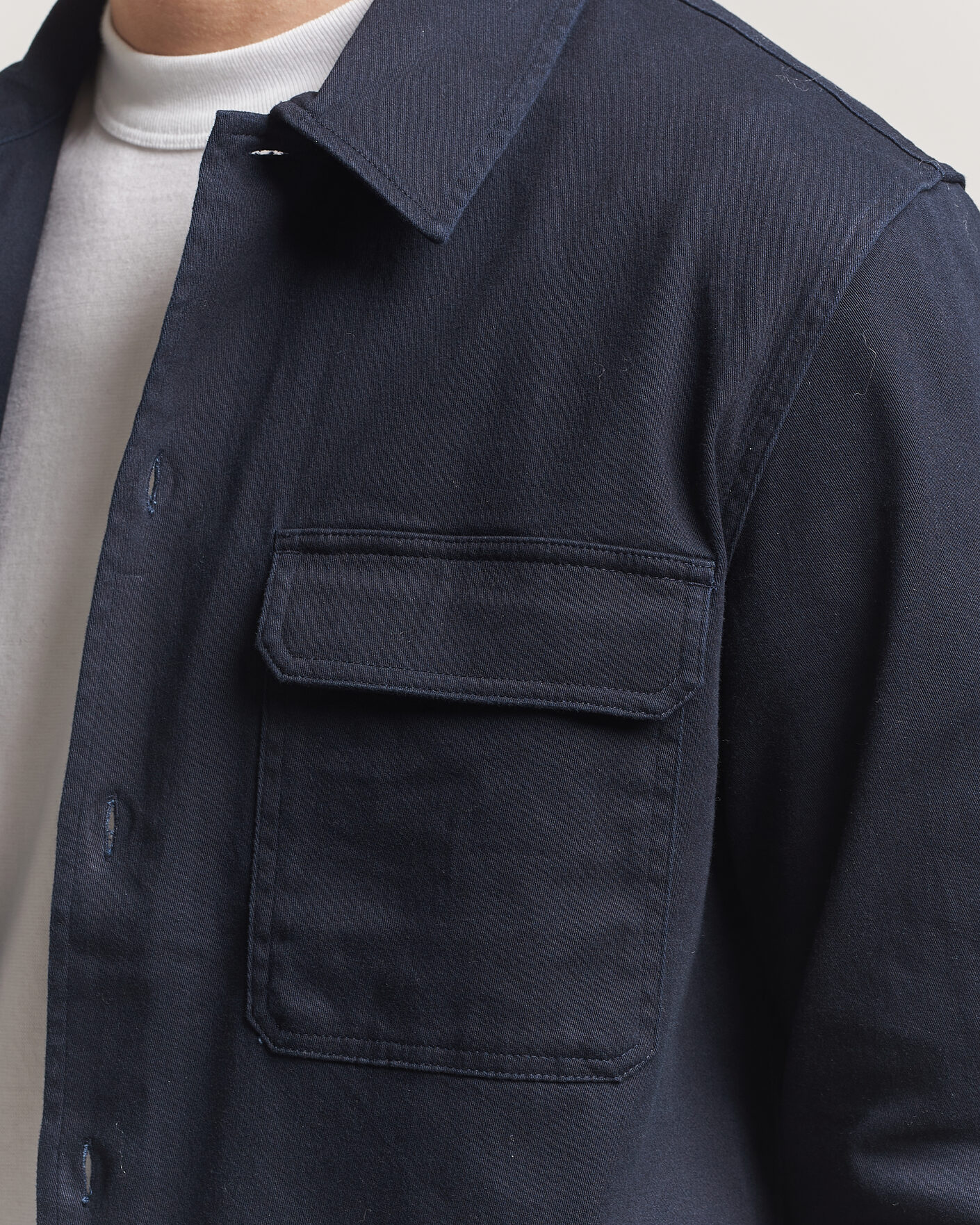 Homme | Chemises | Samsøe Samsøe | Taka Cotton Overshirt Salute Navy