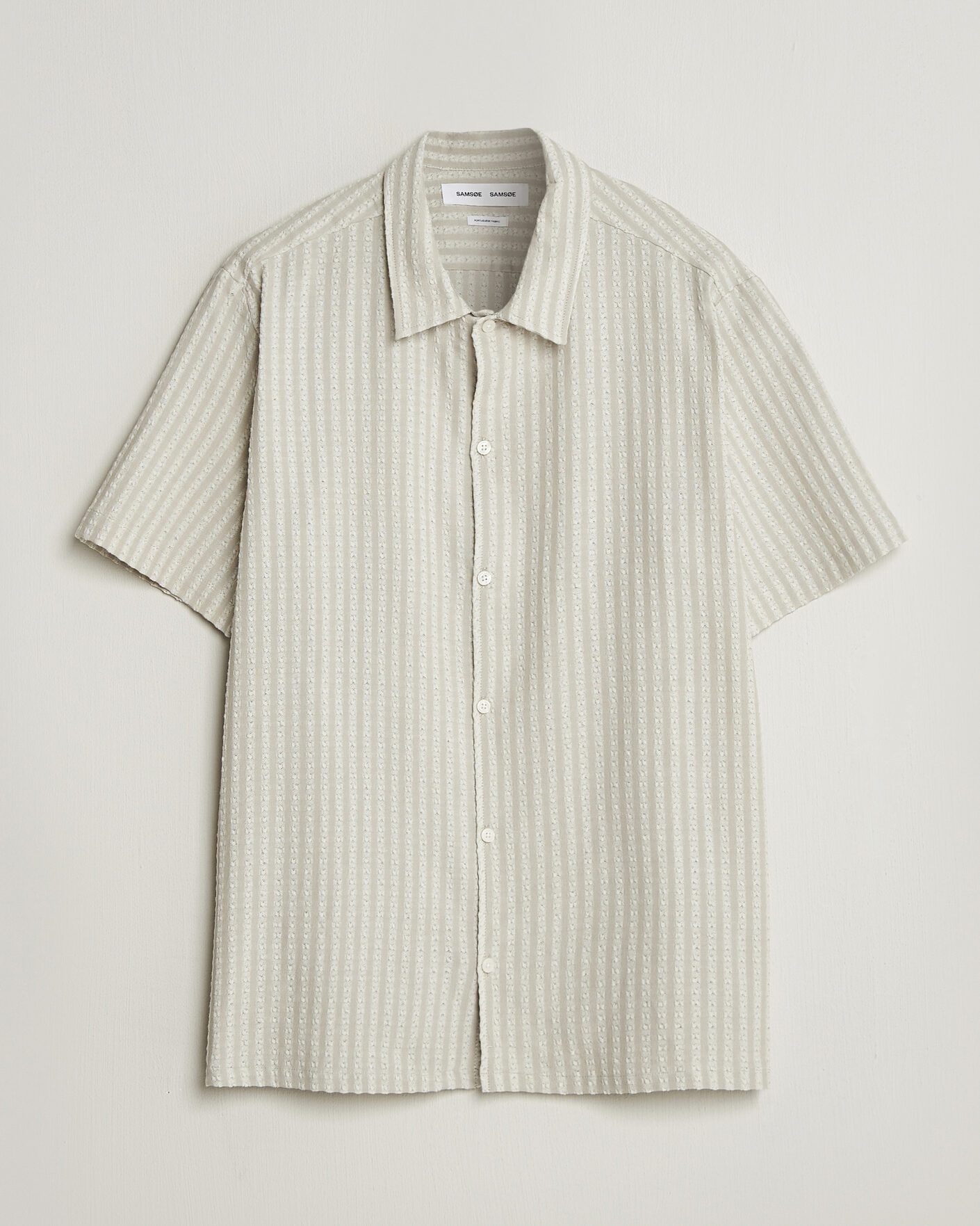 Homme | Chemises | Samsøe Samsøe | Avan Structured Short Sleeve Shirt Moonstruck