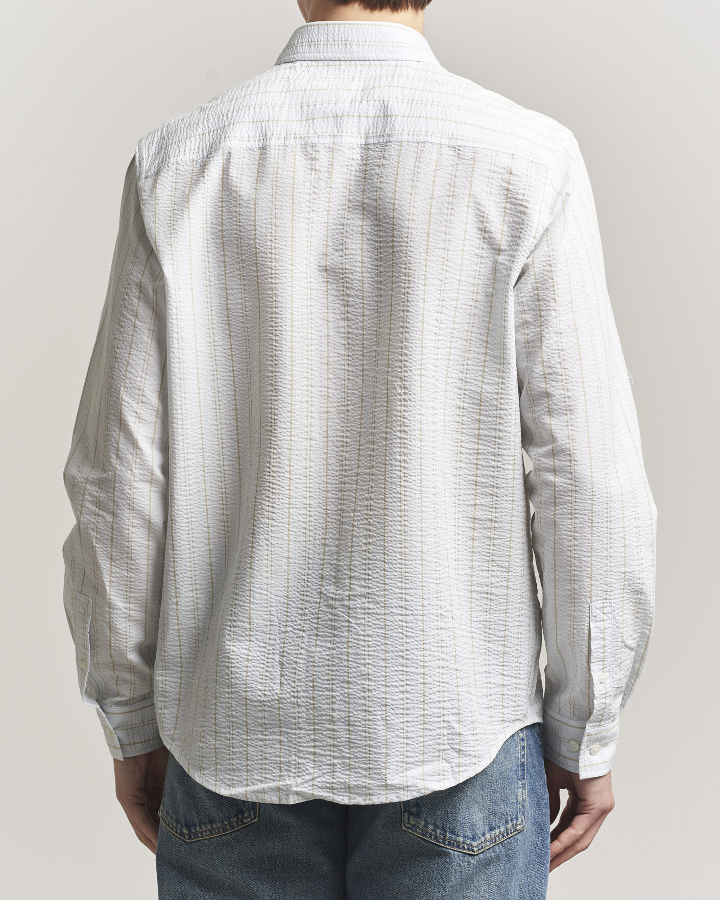 Homme | Chemises | Samsøe Samsøe | Ryan Cotton Striped Shirt Skywriting