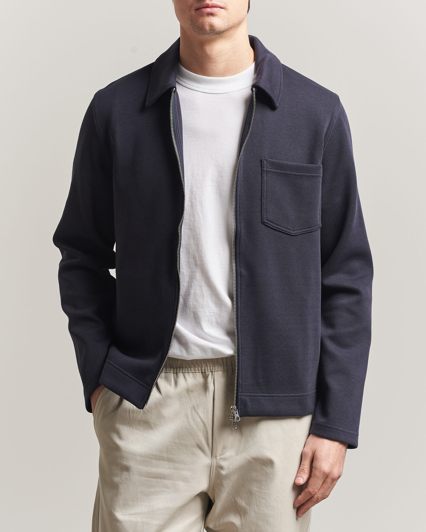 Homme | Pulls Et Tricots | Samsøe Samsøe | Hannes Full Zip Salute Navy