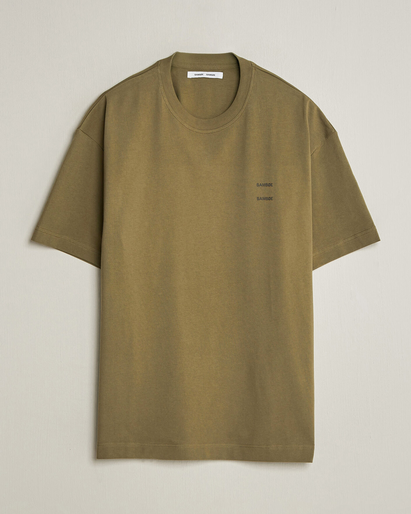 Homme | T-shirts | Samsøe Samsøe | Joel Organic Cotton T-Shirt Burnt Olive