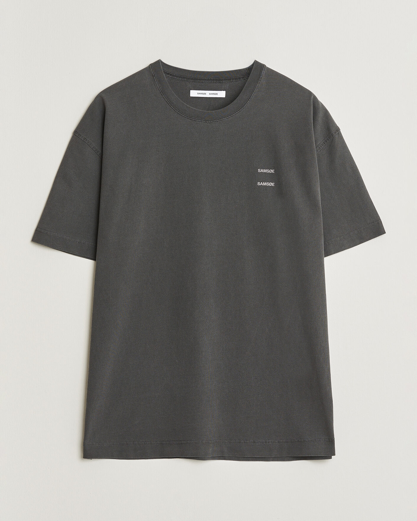 Homme | T-shirts | Samsøe Samsøe | Joel Washed Organic Cotton T-Shirt Black