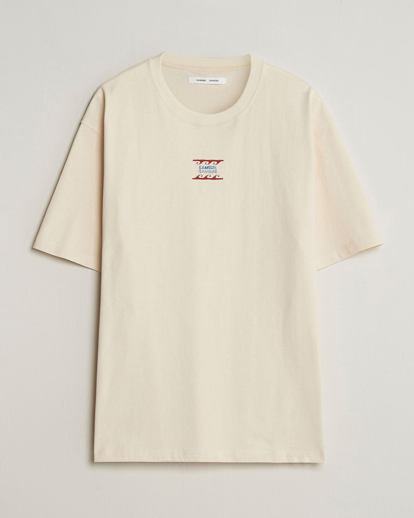 Homme | T-shirts | Samsøe Samsøe | Gergei Printed Crew Neck T-Shirt Neutral