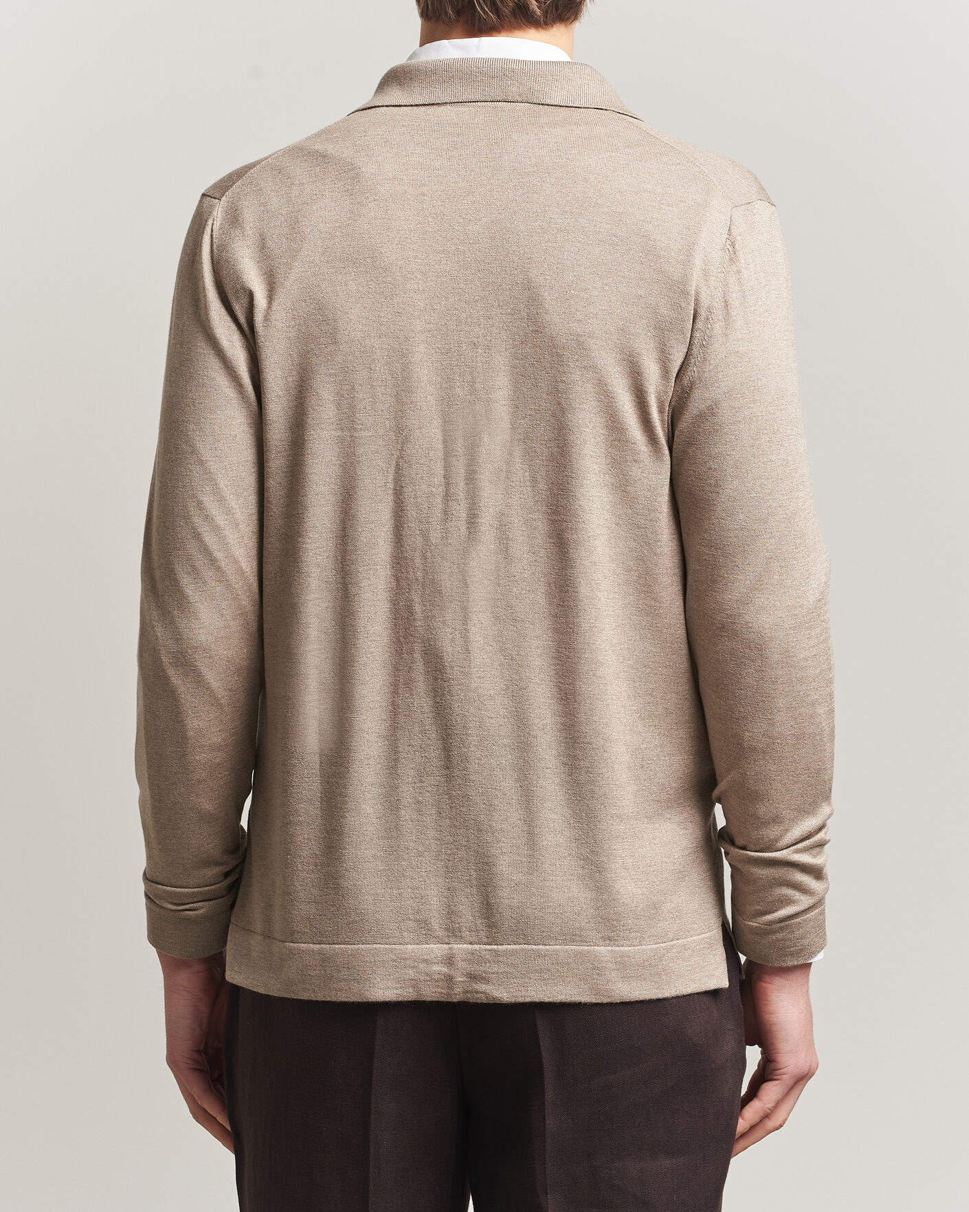 Homme | Pulls Et Tricots | Stenströms | Silk/Cashmere Cardigan Taupe