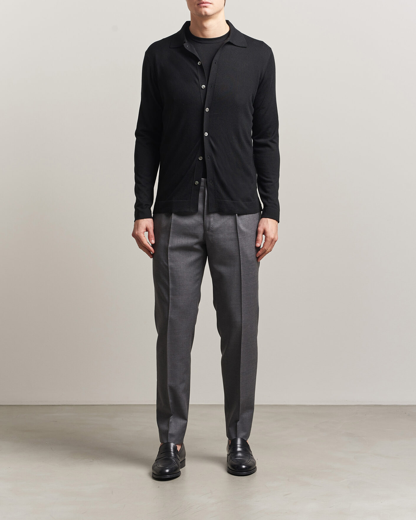 Homme | Pulls Et Tricots | Stenströms | Silk/Cashmere Cardigan Black