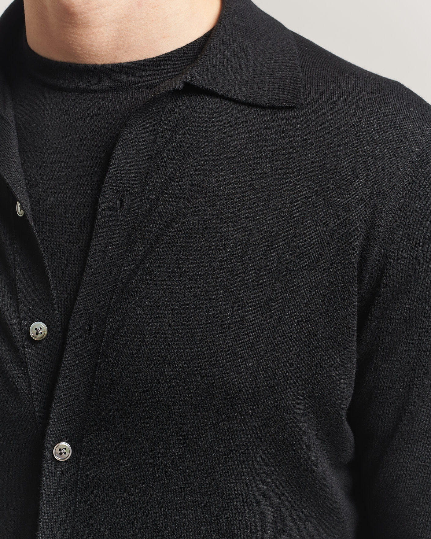 Homme | Pulls Et Tricots | Stenströms | Silk/Cashmere Cardigan Black