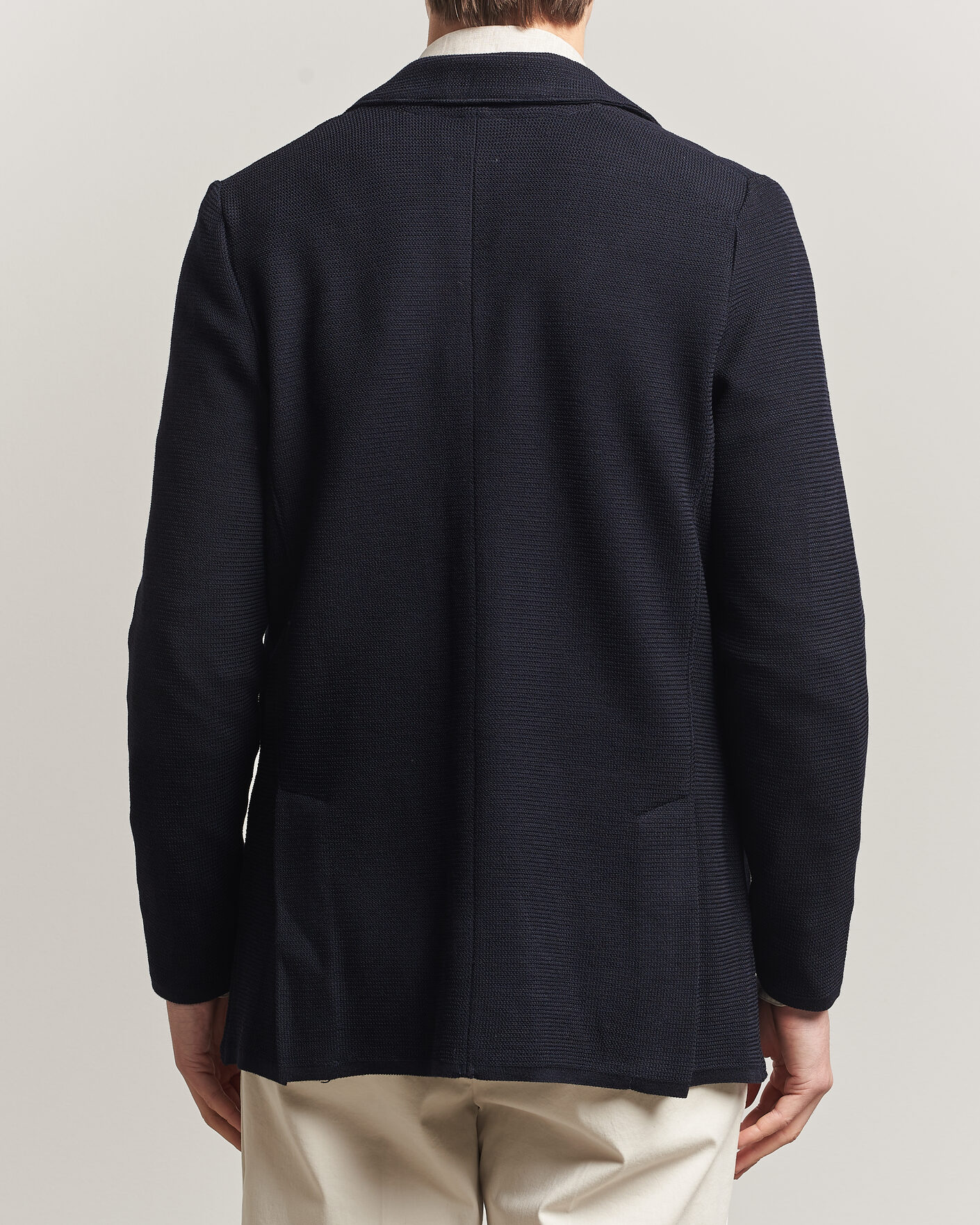 Homme | Blazers | Stenströms | Milano Knitted Textured Blazer Navy