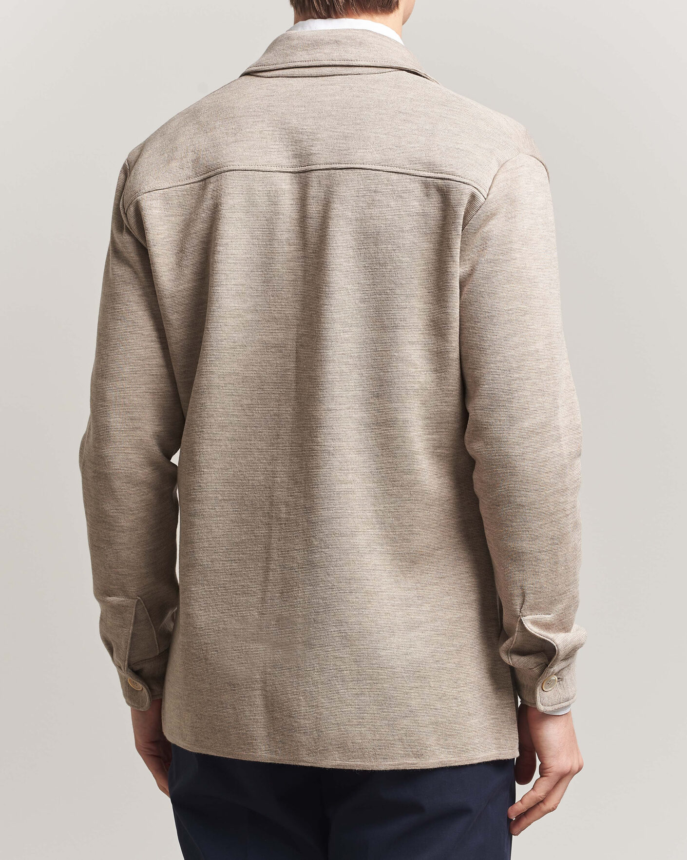 Homme | Pulls Et Tricots | Stenströms | Milano Knitted Merino Overshirt Beige