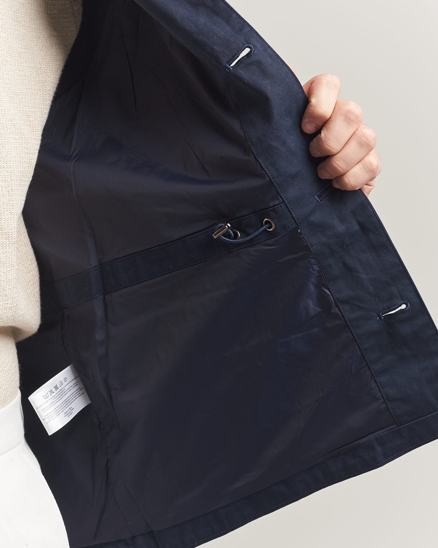 Homme | Gilets | Stenströms | Cotton Twill Vest Navy
