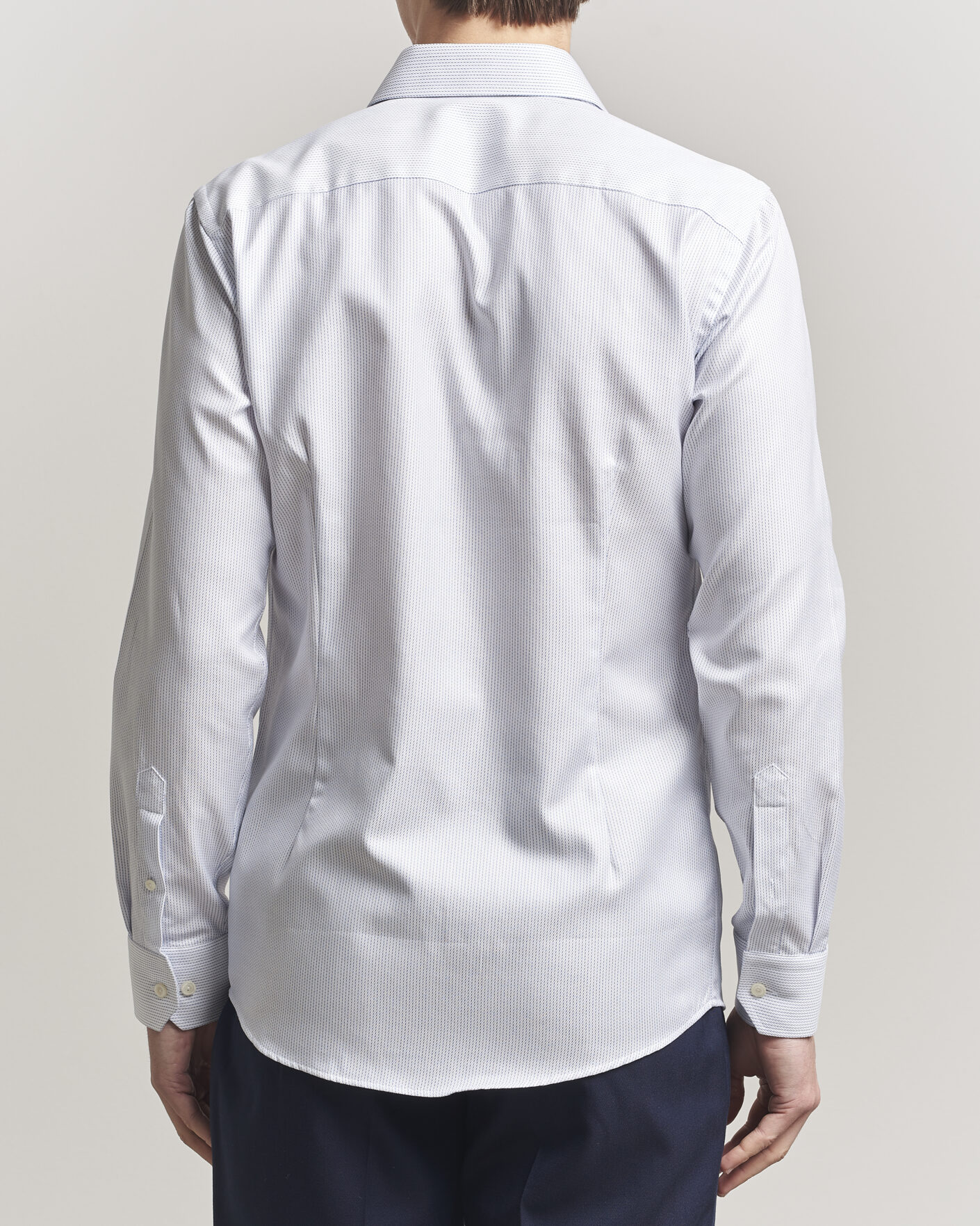 Homme | Chemises | Eton | Slim Fit Signature Twill Structured Shirt Light Blue