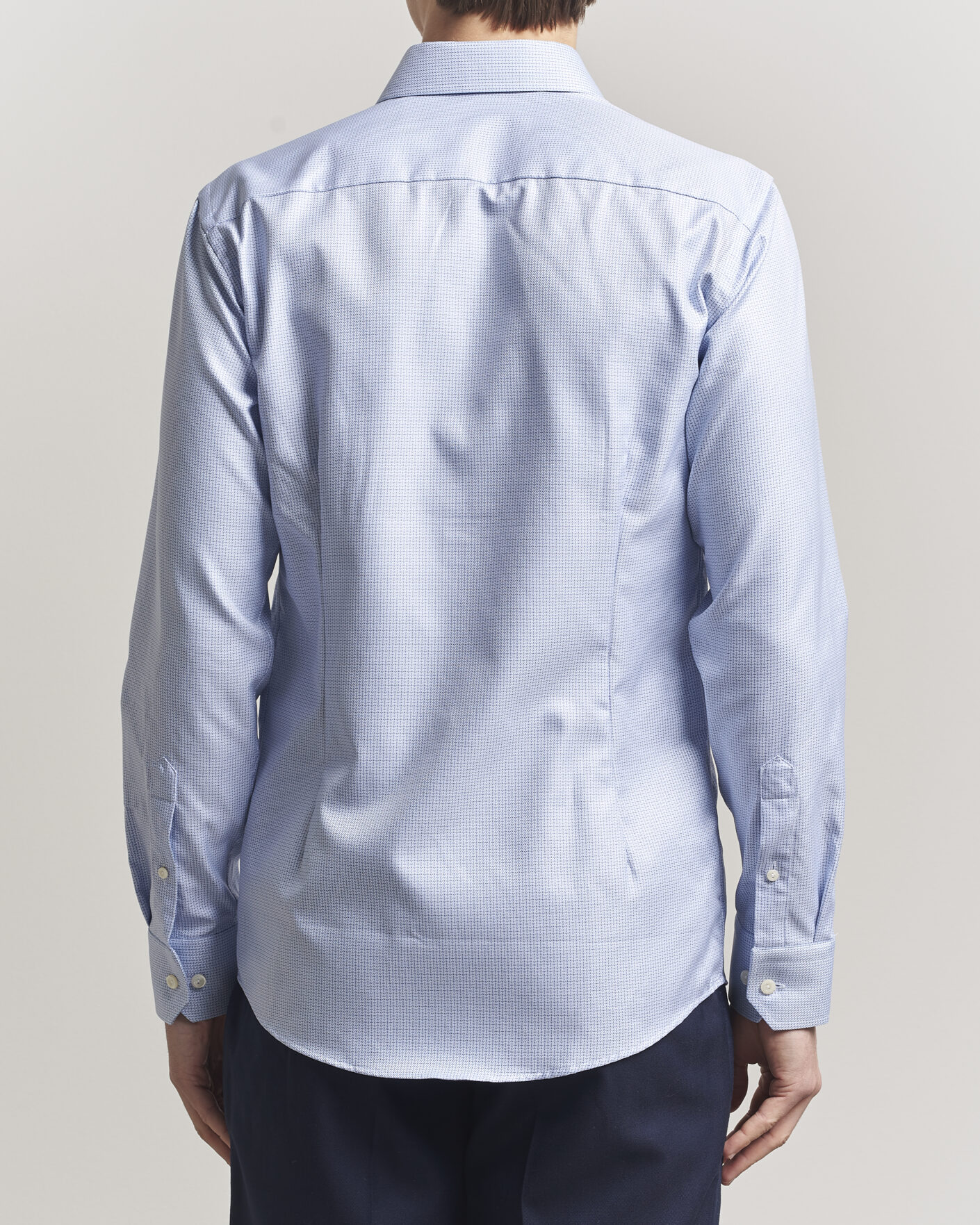 Homme | Chemises | Eton | Slim Fit Signature Twill Structured Shirt Mid Blue