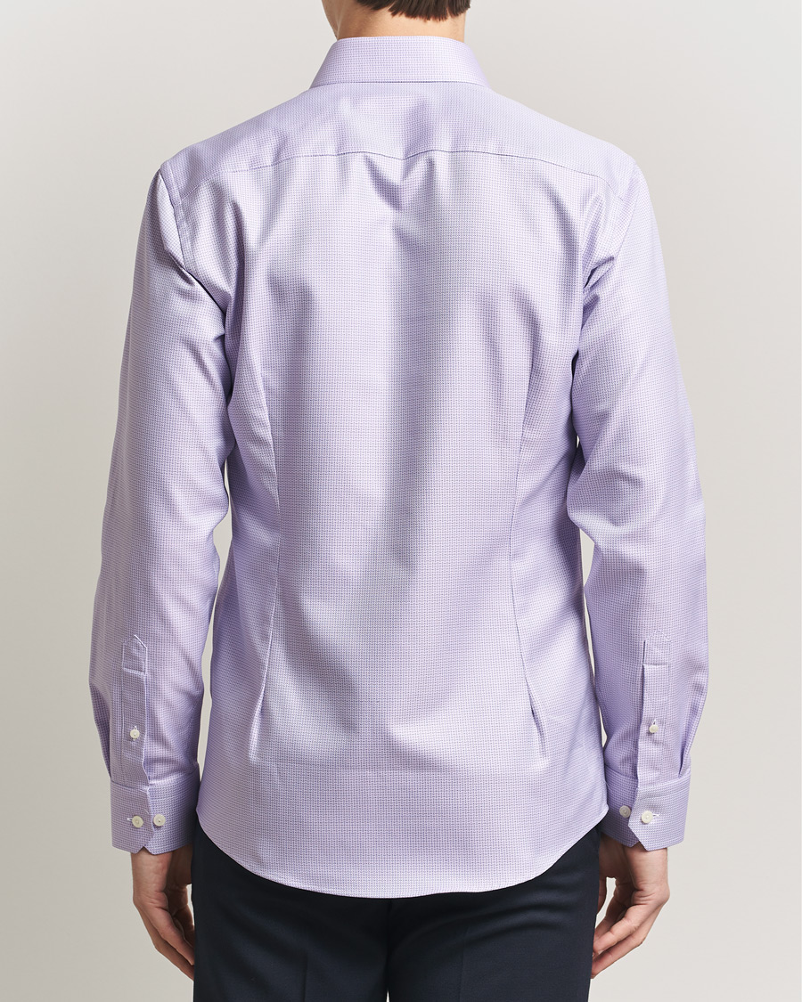 Homme | Chemises | Eton | Slim Fit Signature Twill Structured Shirt Light Purple