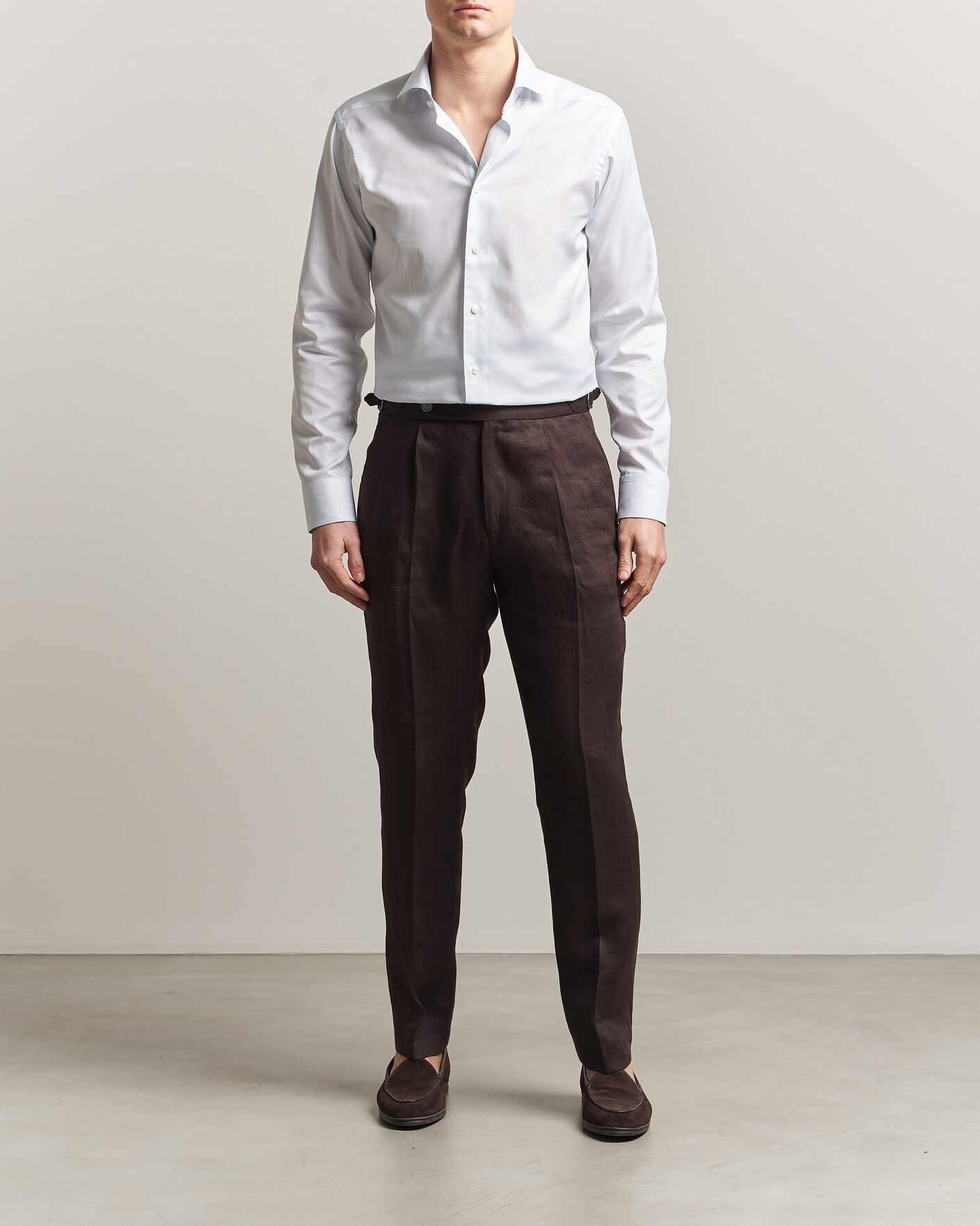 Homme | Chemises | Eton | Slim Fit Signature Oxford Shirt Light Blue