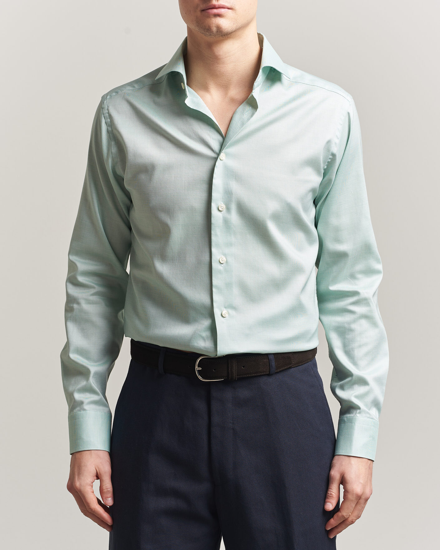 Homme | Chemises | Eton | Slim Fit Signature Oxford Shirt Mid Green