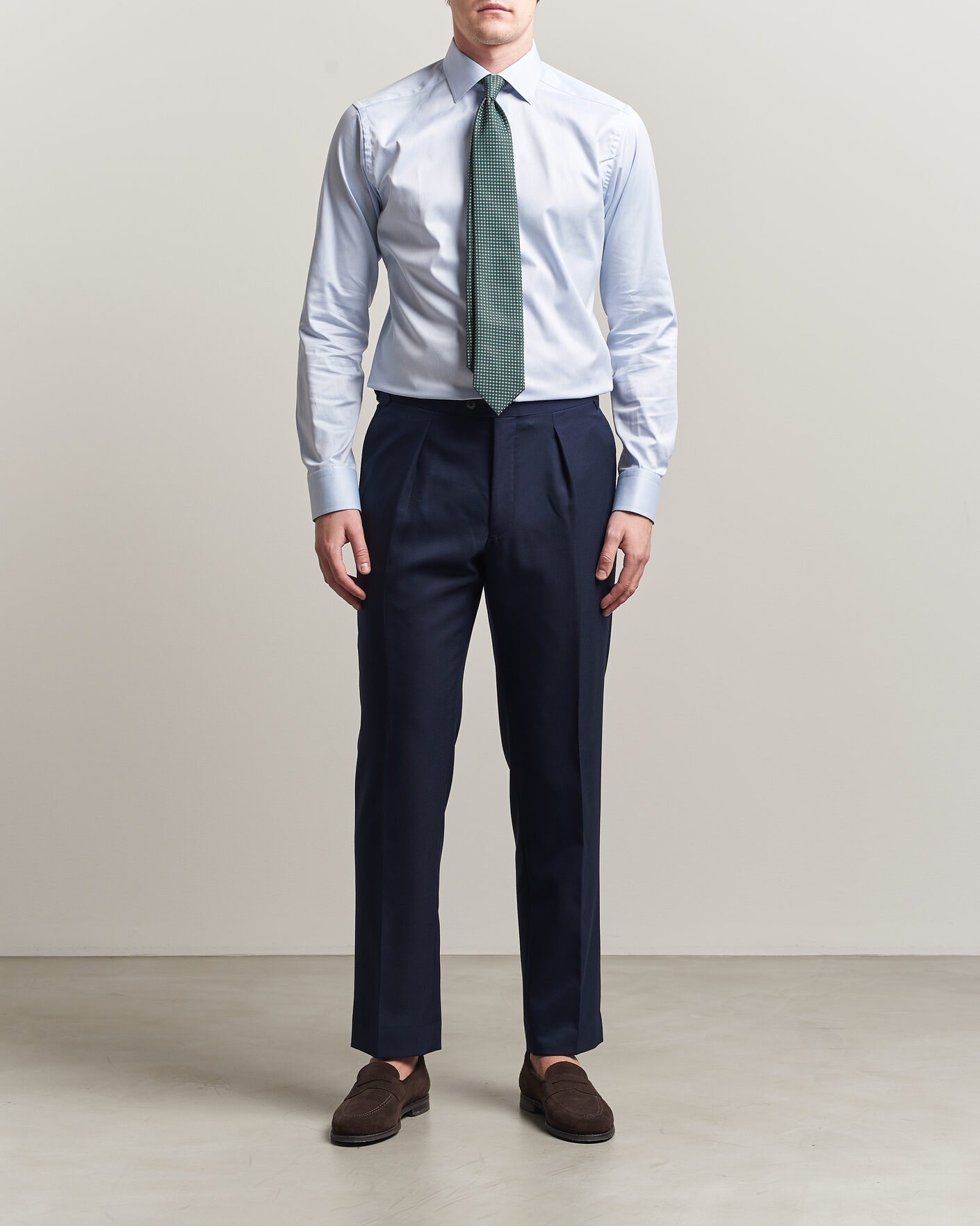 Homme | Chemises | Eton | Slim Fit Signature Twill Contrast Shirt Light Blue