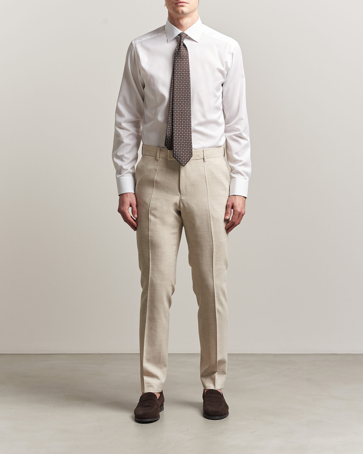 Homme | Chemises | Eton | Slim Fit Signature Twill Contrast Shirt White