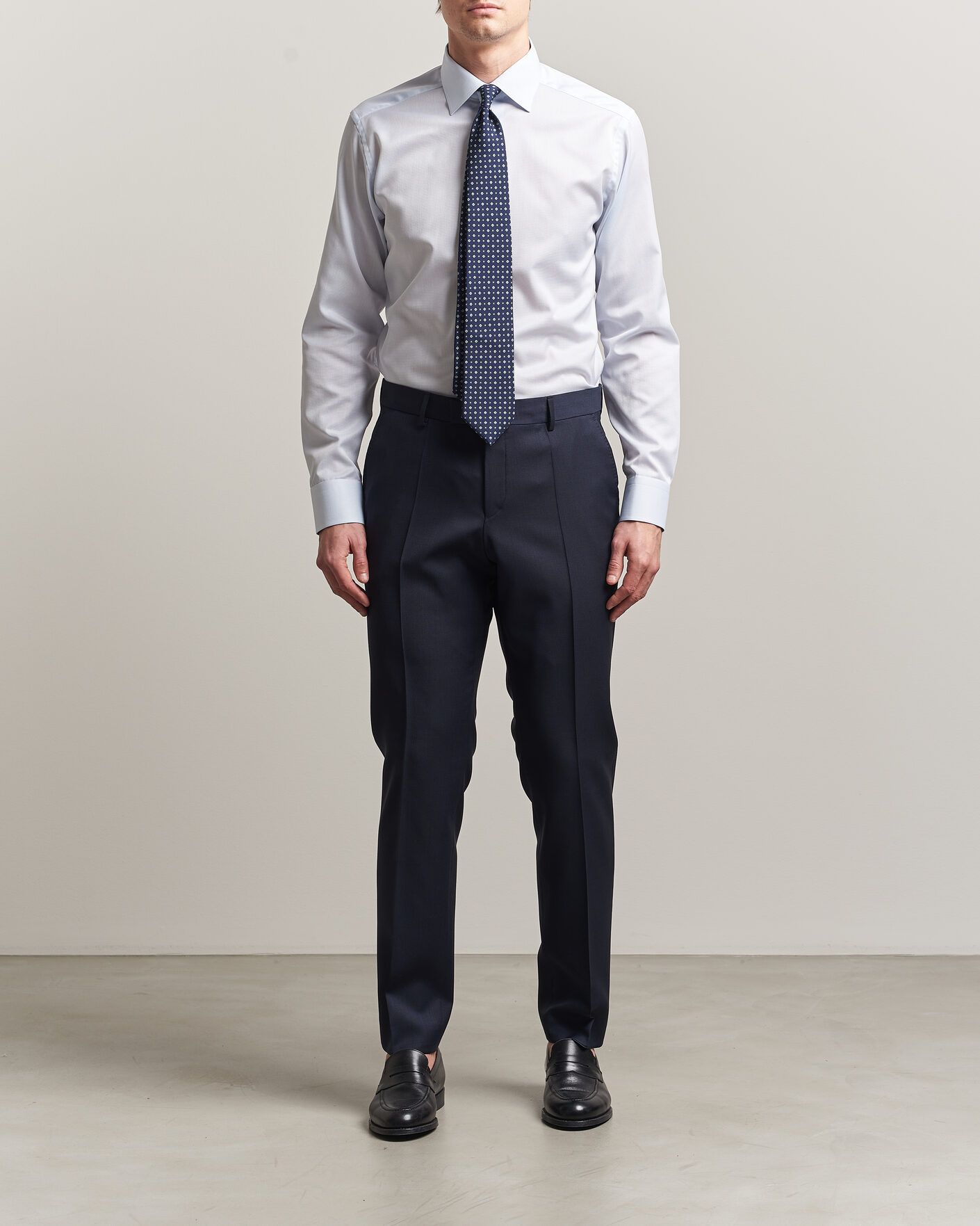 Homme | Chemises | Eton | Slim Fit Signature Twill Contrast Shirt Light Blue