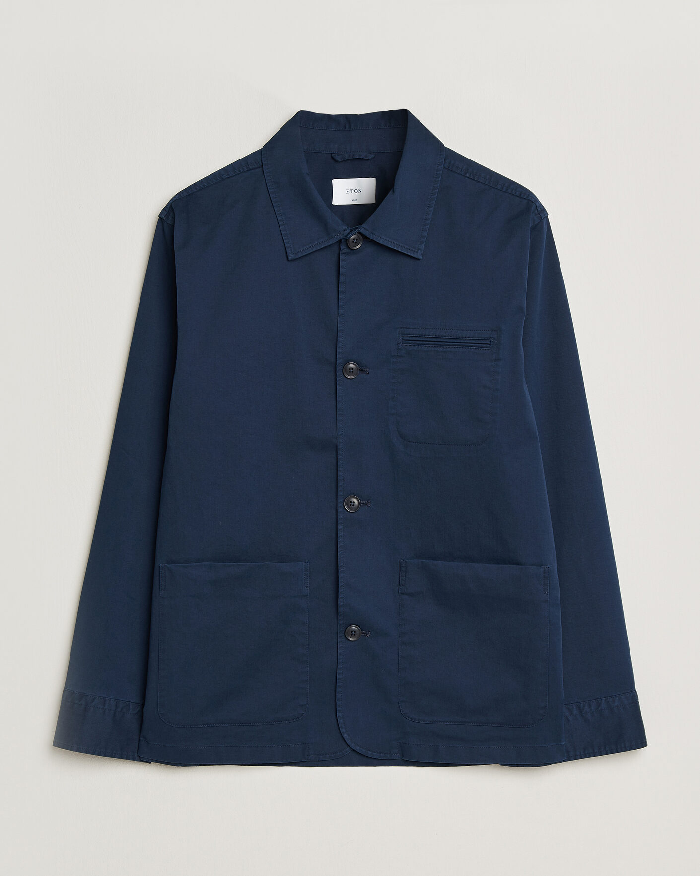 Homme | Manteaux Et Vestes | Eton | Cotton Chore Jacket Navy Blue