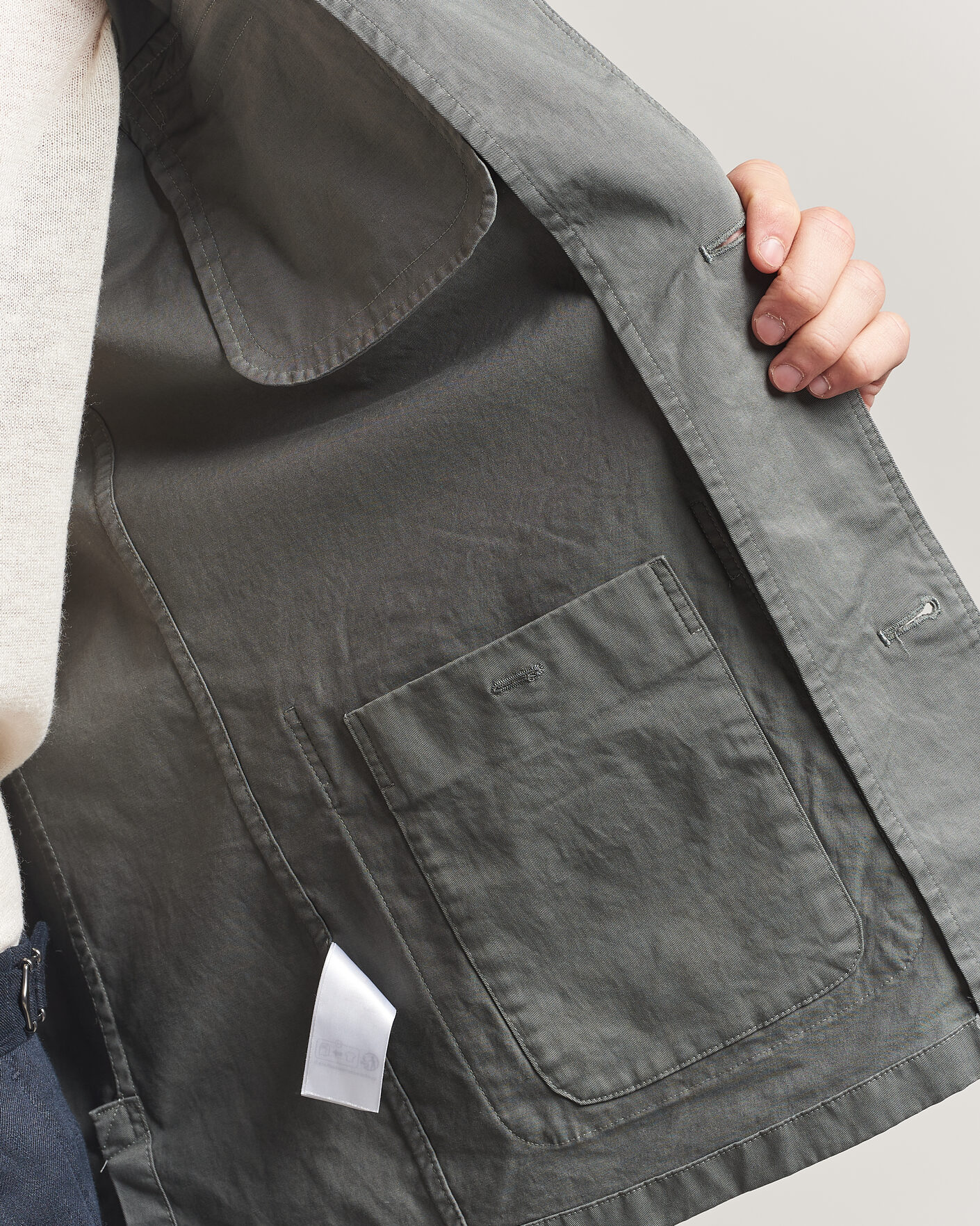 Homme | Manteaux Et Vestes | Eton | Cotton Chore Jacket Mid Green