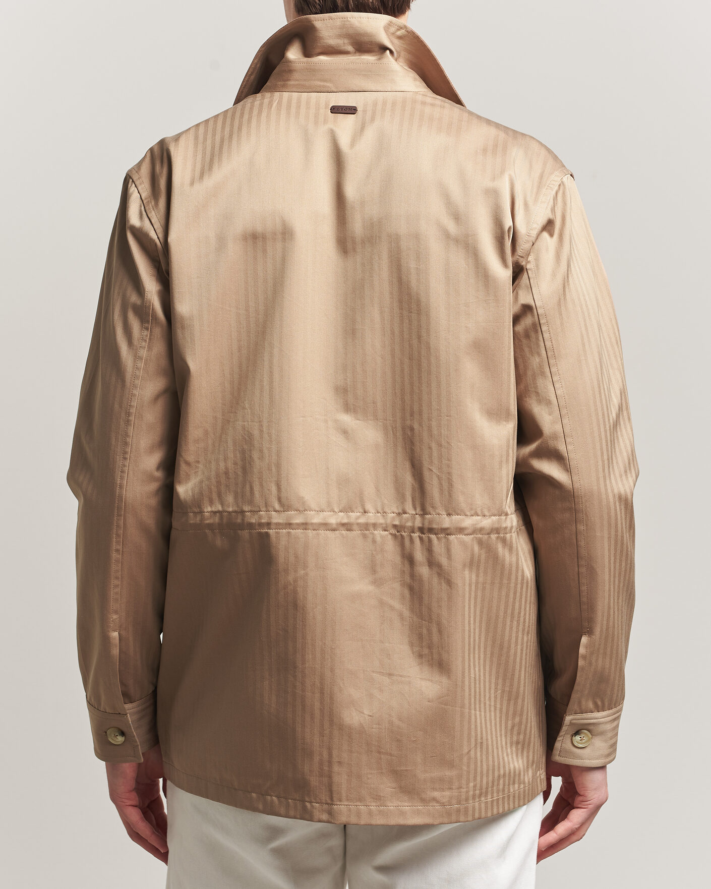 Homme | Manteaux Et Vestes | Eton | Cotton Safari Drawstring Jacket Beige