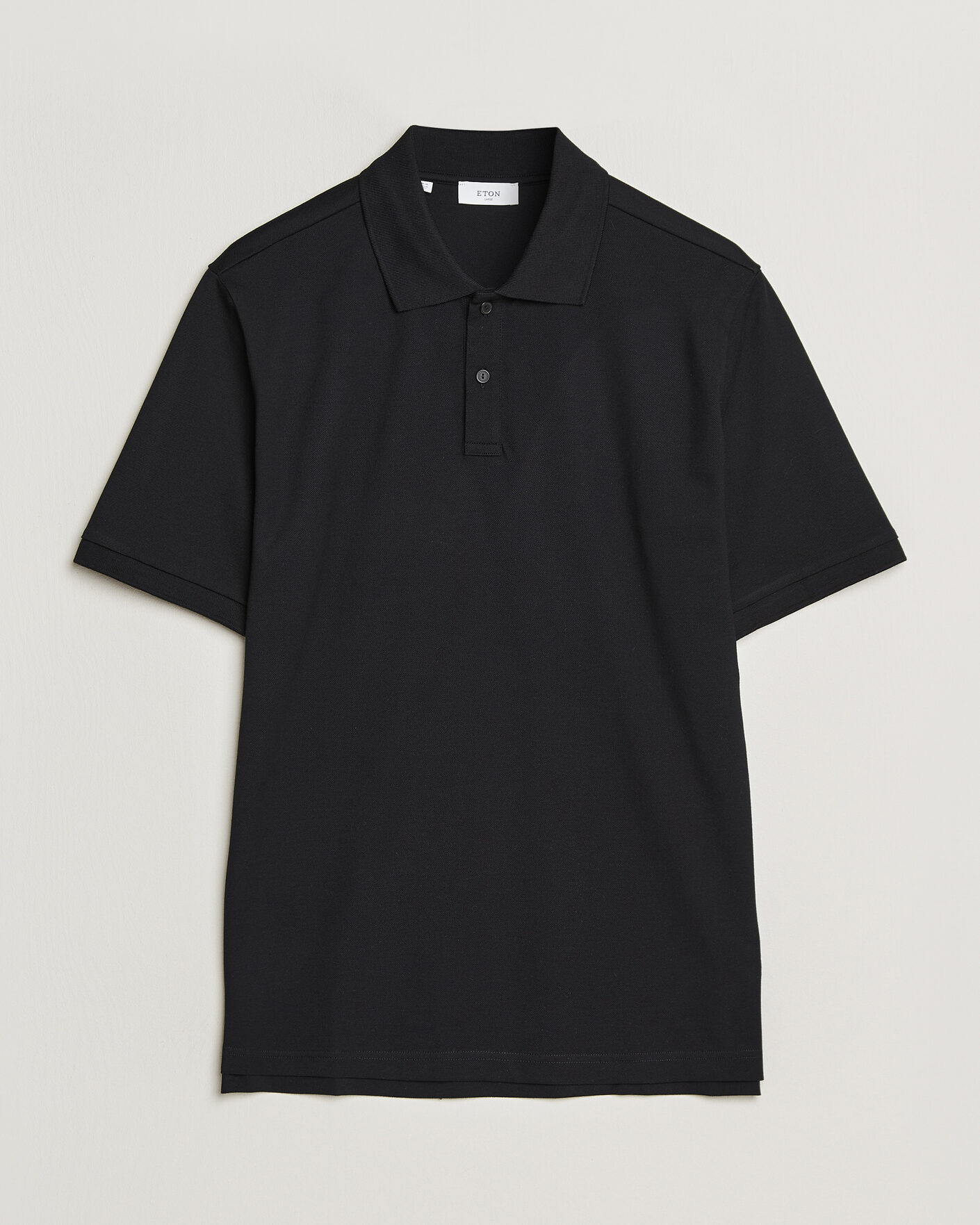 Homme | Polos | Eton | Pima Pique Polo Black