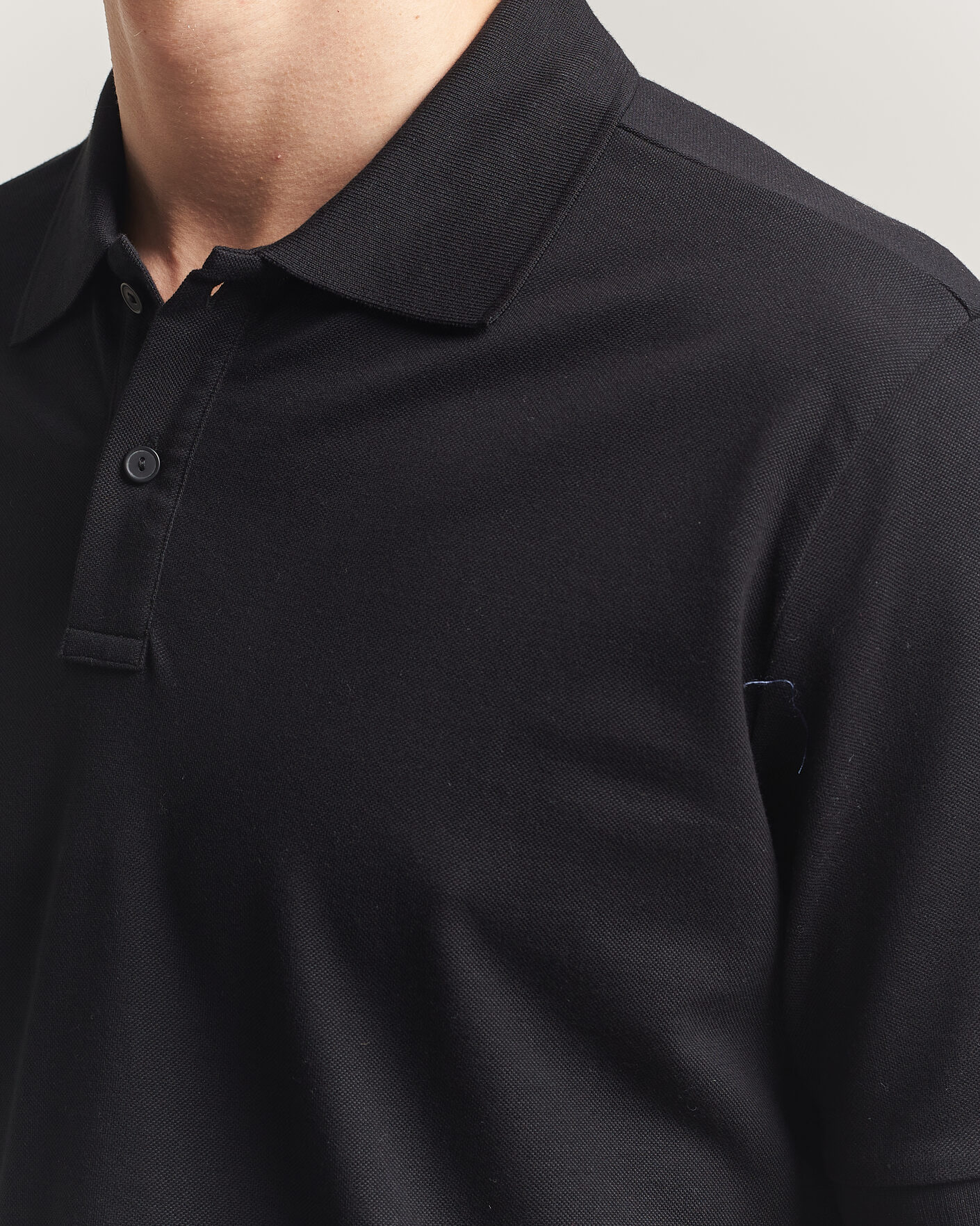 Homme | Polos | Eton | Pima Pique Polo Black