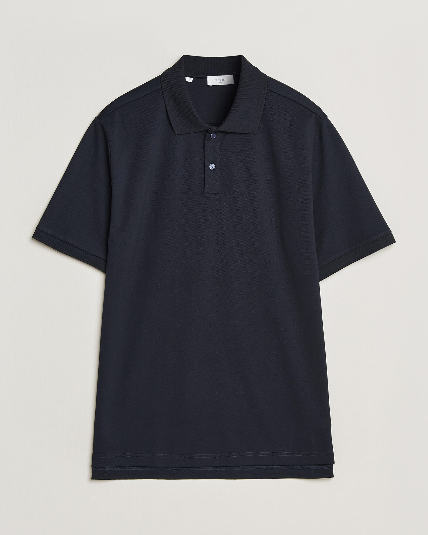 Homme | Polos | Eton | Pima Pique Polo Navy Blue