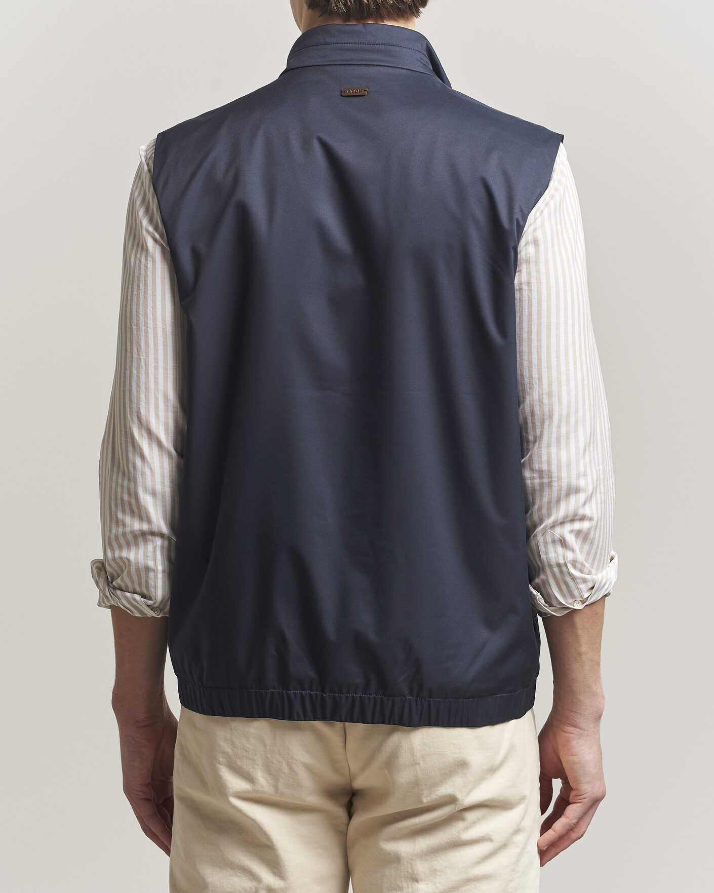 Homme | Gilets | Eton | Lightweight Wind Vest Navy Blue