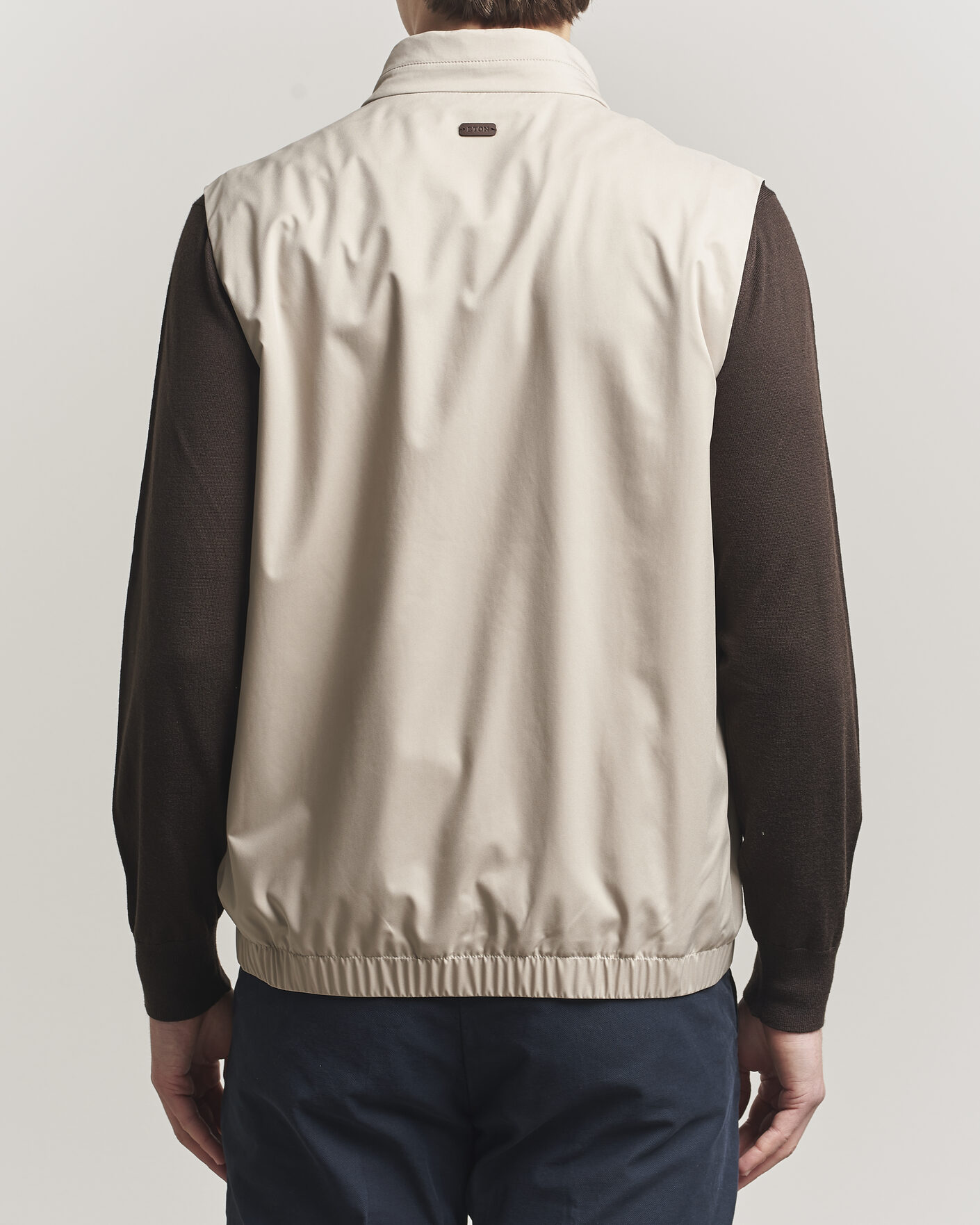 Homme | Gilets | Eton | Lightweight Wind Vest Beige