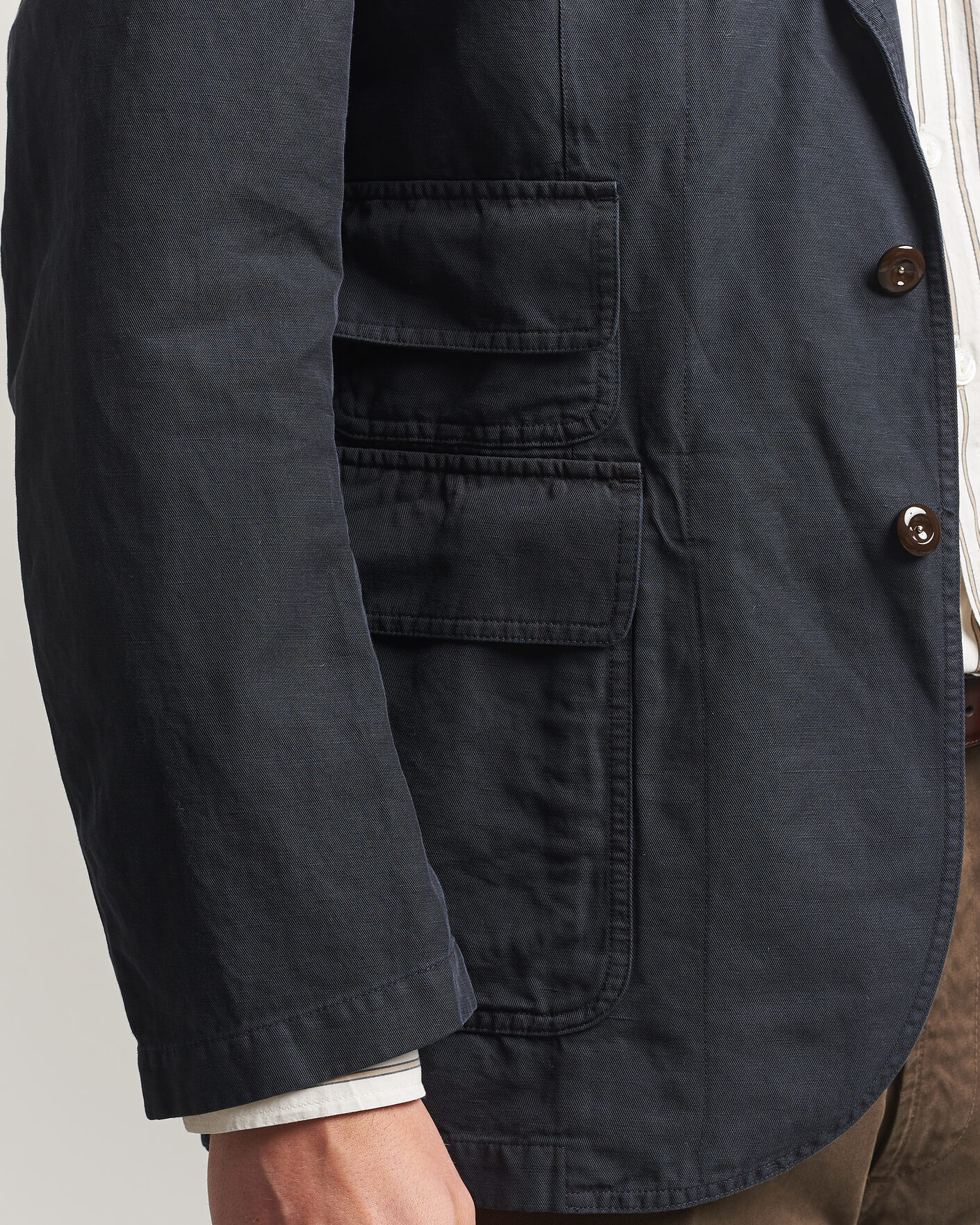 Homme | Blazers | Drake's | MKIV Clean Twill Games Blazer Navy