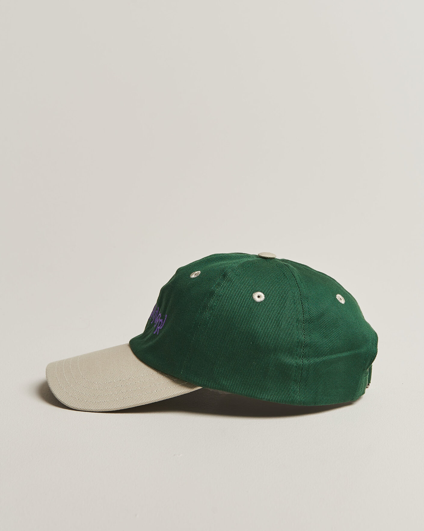 Homme | Bobs Et Casquettes | Drake's | Charivari Twill Baseball Cap Green/Ecru