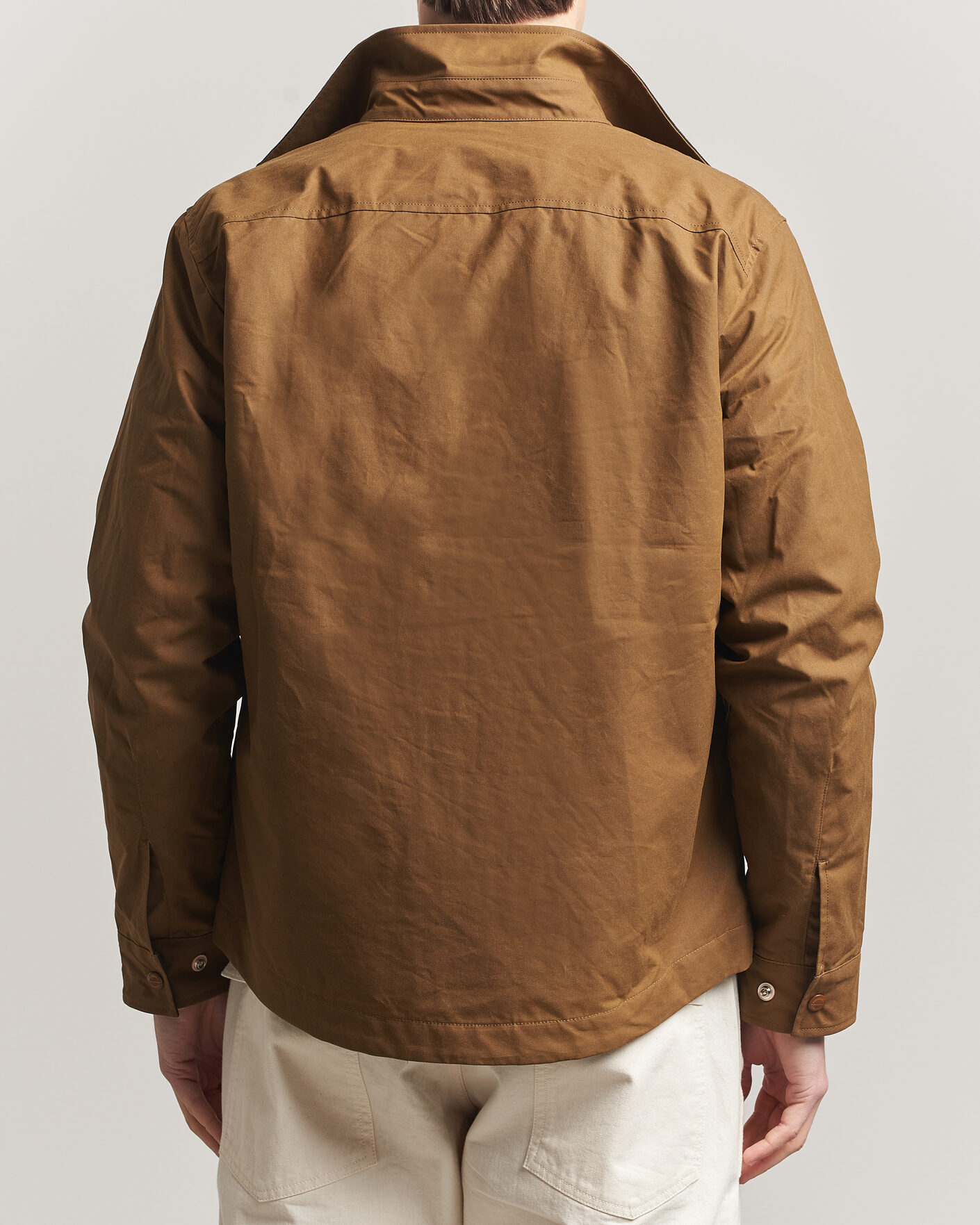 Homme | Manteaux Et Vestes | Manifattura Ceccarelli | Dry Wax Heavy Shirt Jacket Dark Tan